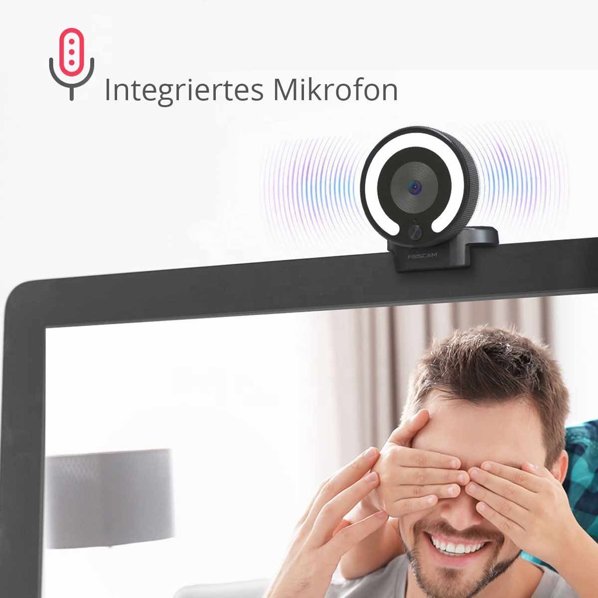 Plug Full Mikrofon, Helligkeitseinstellung, W28 HD-Webcam (Autofokus, and Play) Integriertes Foscam