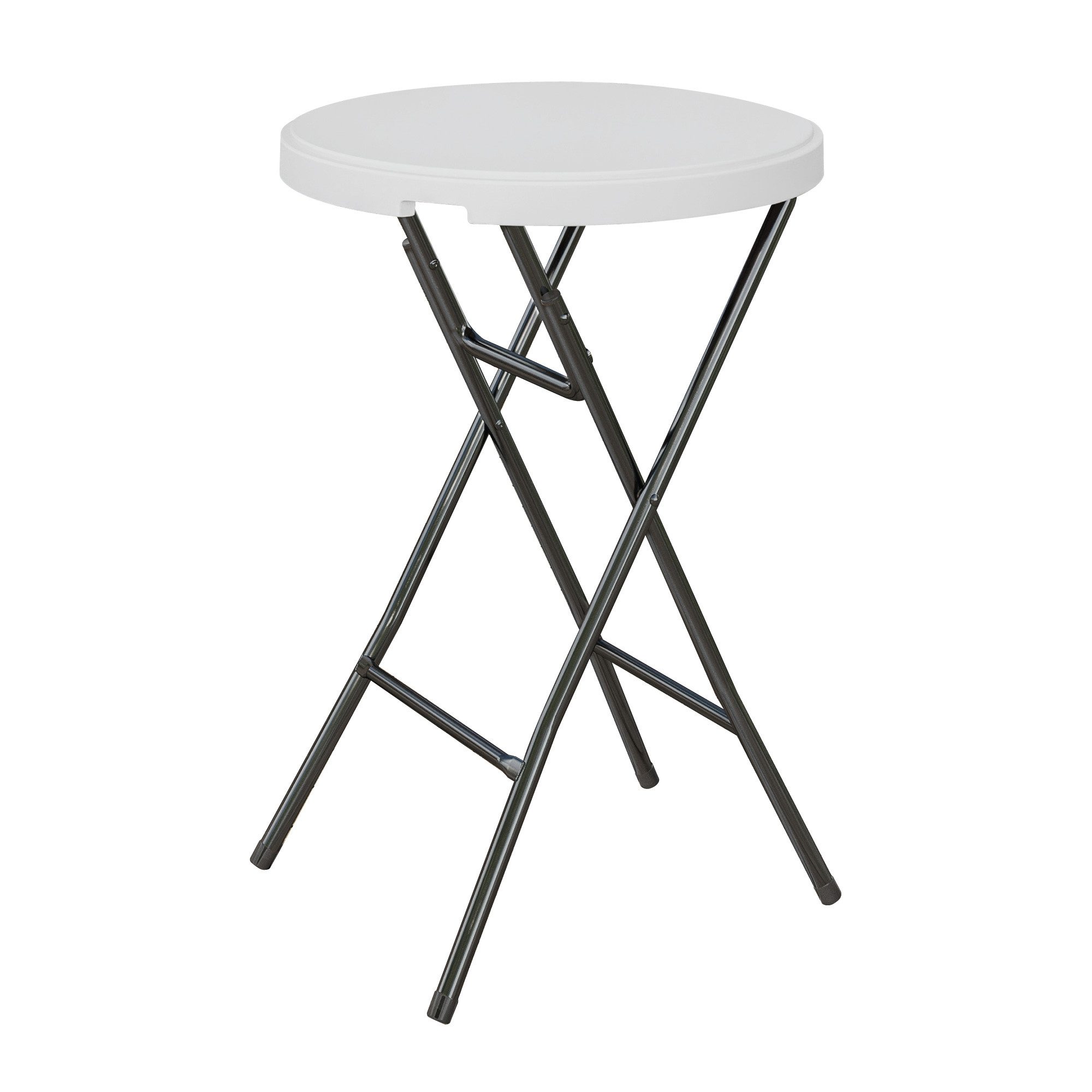 GGMMÖBEL Campingtisch Mio Polyethylen (1 Stück), Rund Aussen UV-beständig/Wetterbeständig