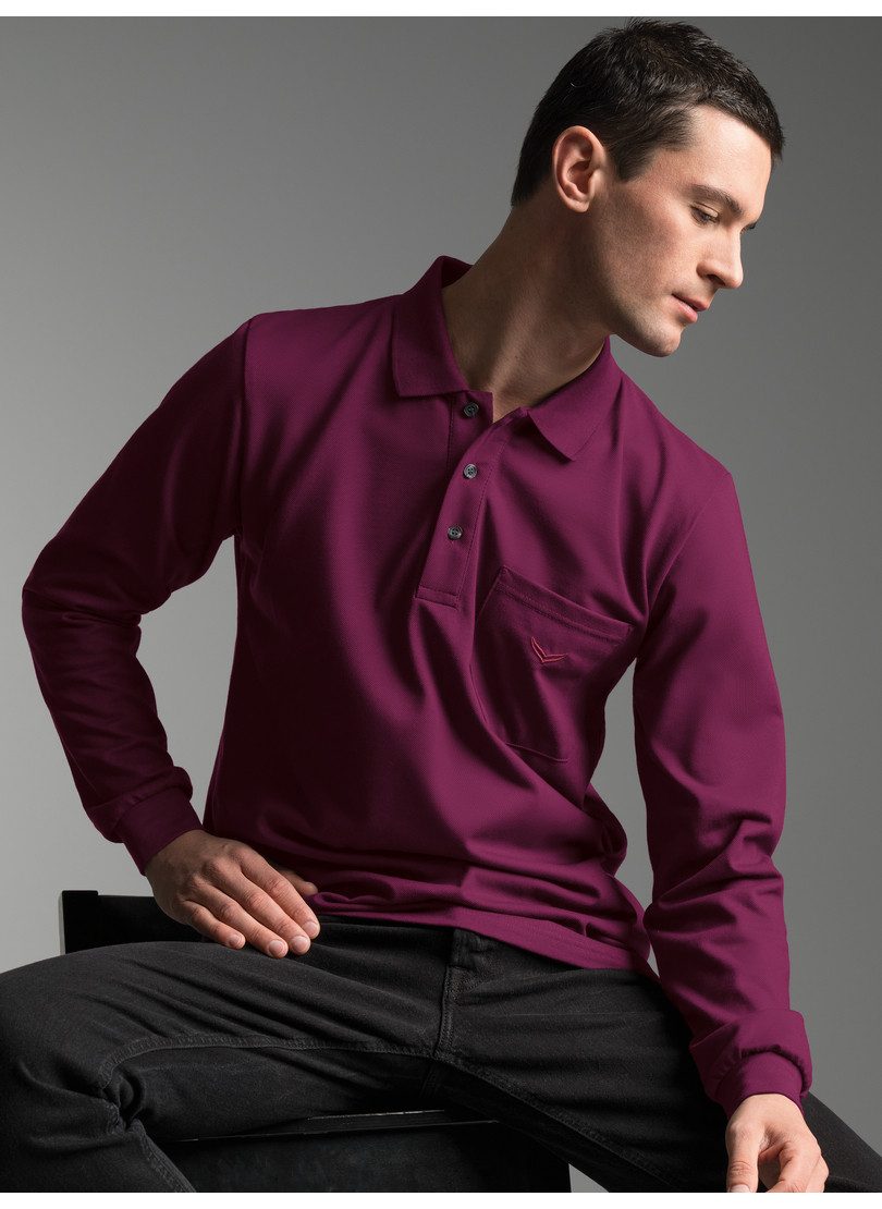 Trigema Poloshirt TRIGEMA Poloshirt mit Brusttasche (1-tlg)
