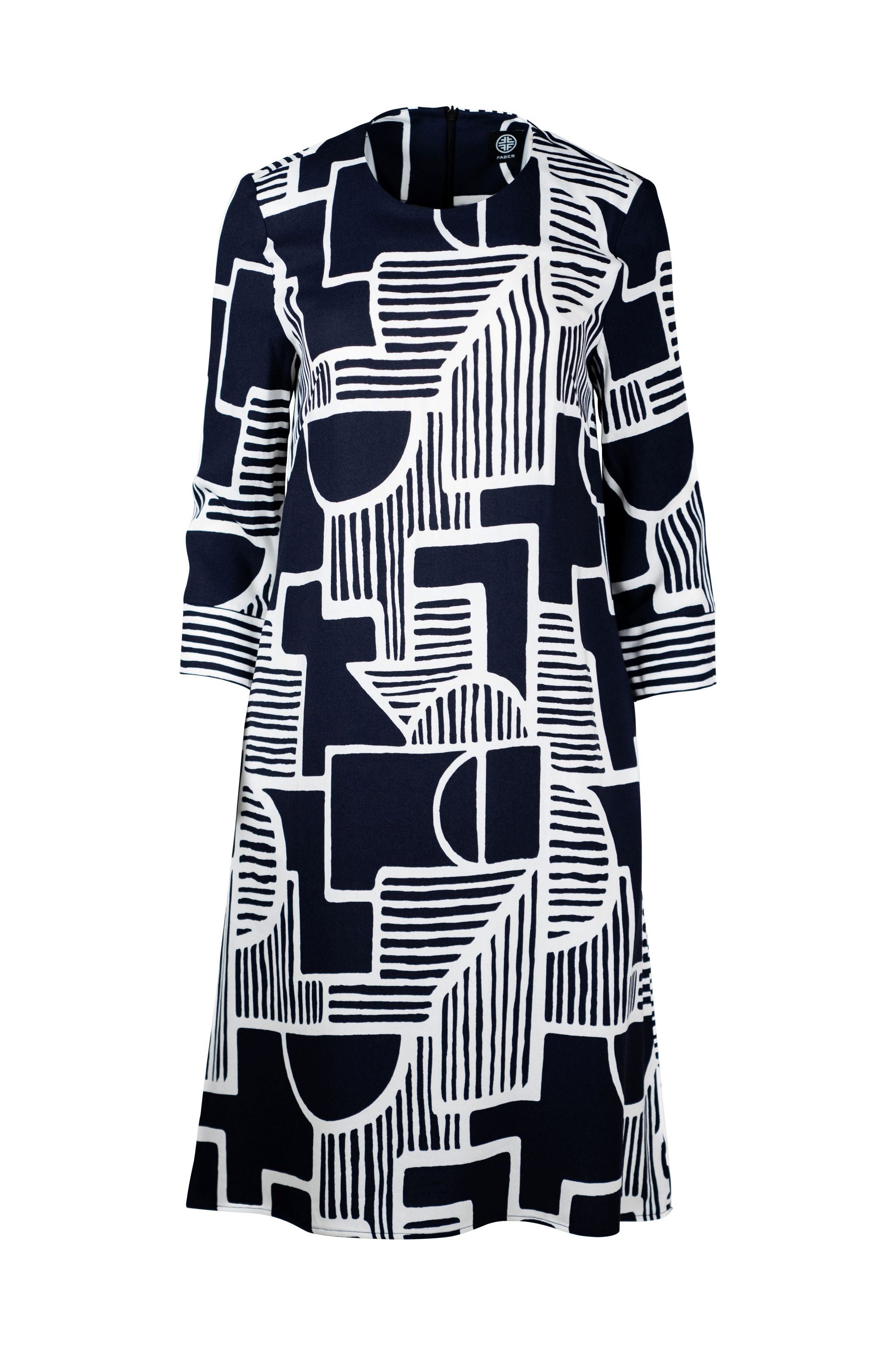 Faber Druckkleid Printkleid aus Viskose-Crêpe – EXKLUSIVDRUCK aus Viskose-Crêpe – EXKLUSIVDRUCK