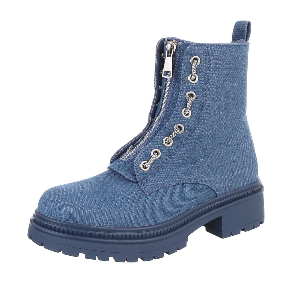 Ital-Design Damen Freizeit Plateaustiefelette (87108868) Blockabsatz günstig online kaufen