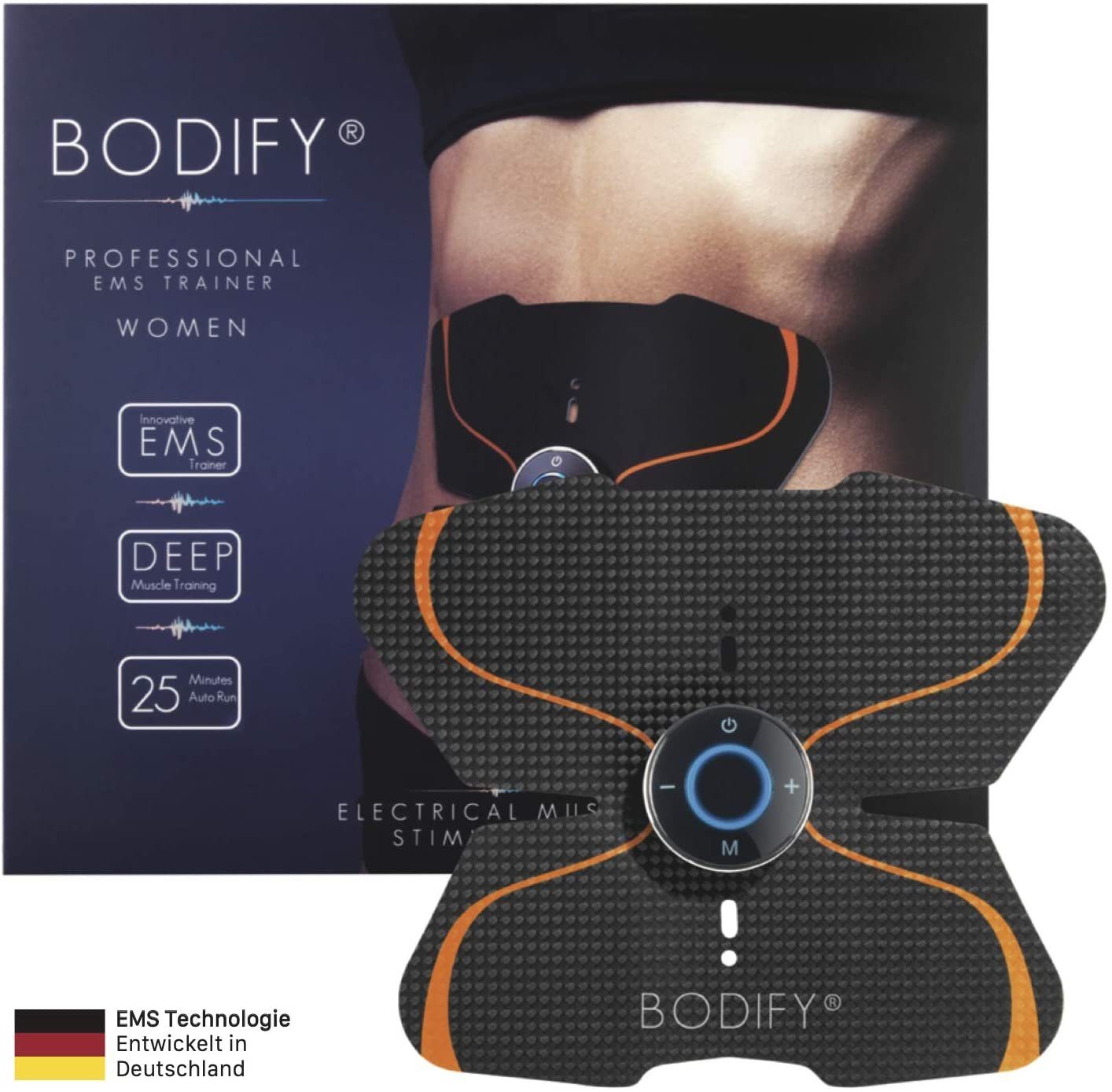 BODIFY EMS-Bauchmuskeltrainer - EMS Trainer - Gezielte Stimulation der Bauch Muskulatur