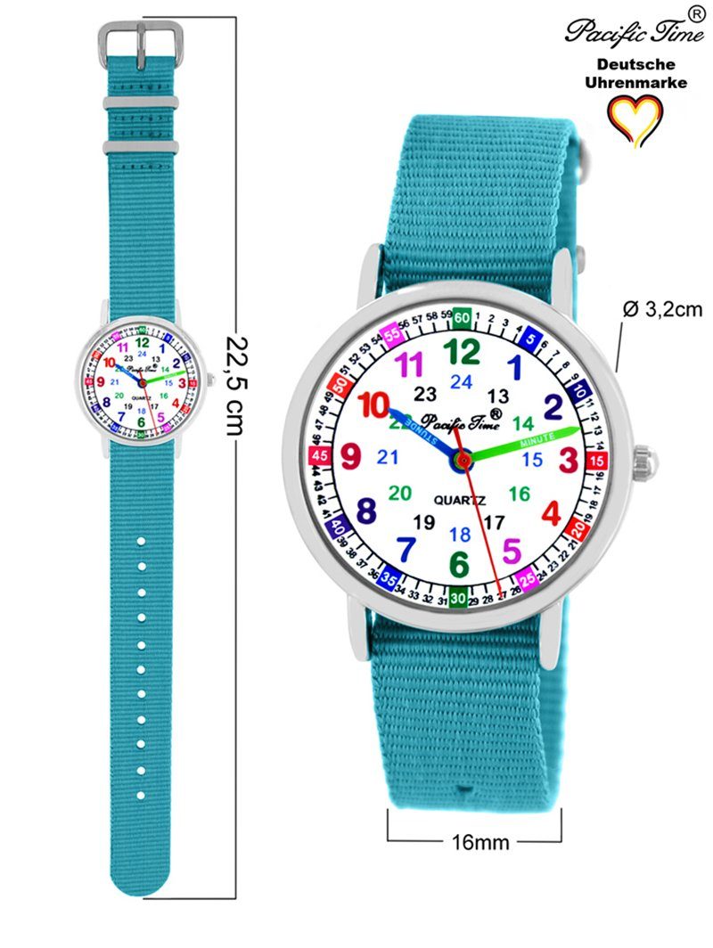 Pacific Time Quarzuhr Kinder Armbanduhr Lernuhr Wechselarmband, Mix und Match Design - Gratis Versand – Bild 4 von 5