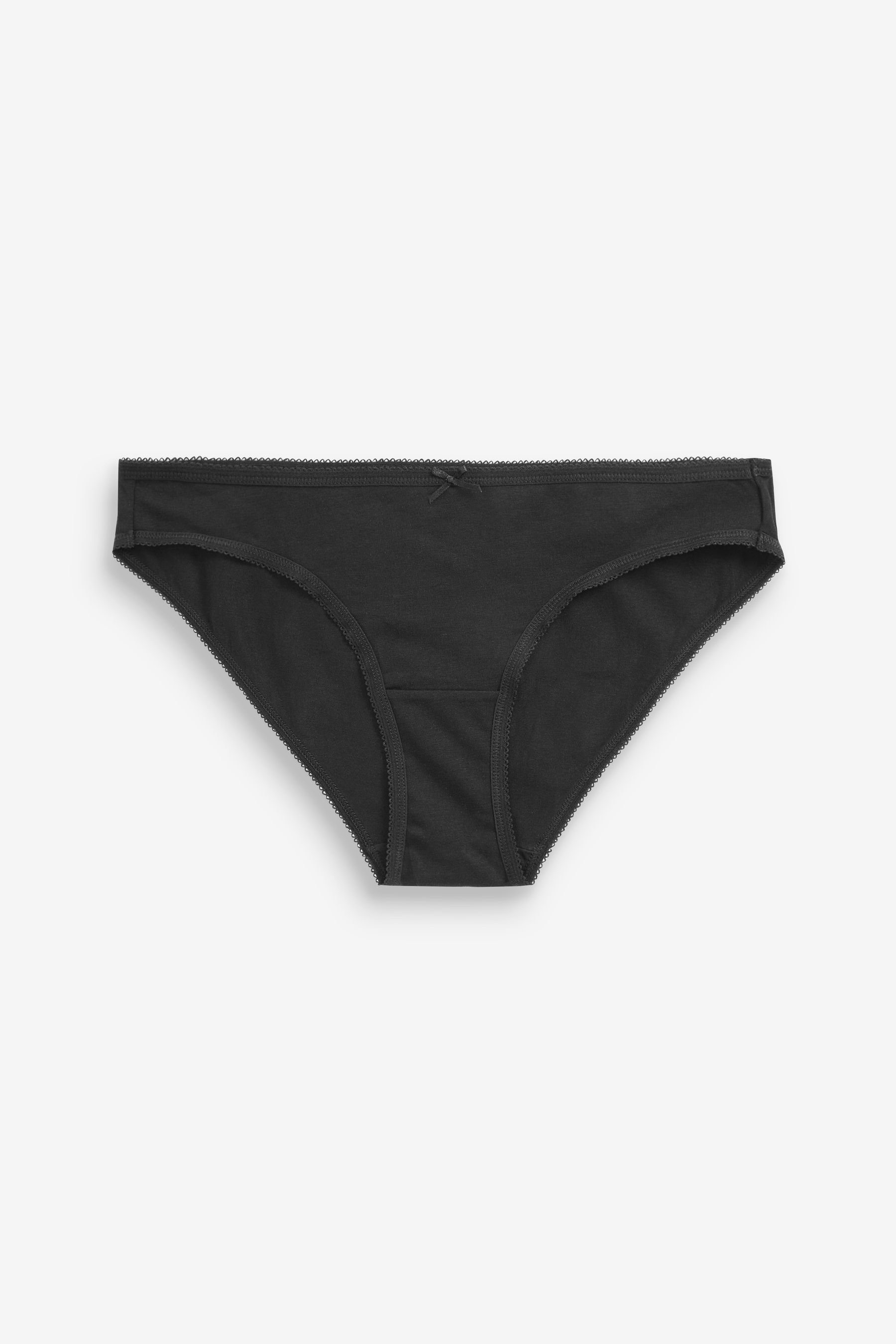 hohem (4-St) Bikinislip Bikini-Slips Baumwollanteil 4er-Pack mit im Black Next