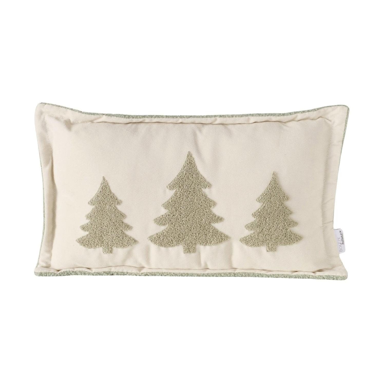 BOLTZE GRUPPE GmbH Dekokissen NEVIO, 50 x 30 cm, Creme, Grün, Polyester, Ki günstig online kaufen
