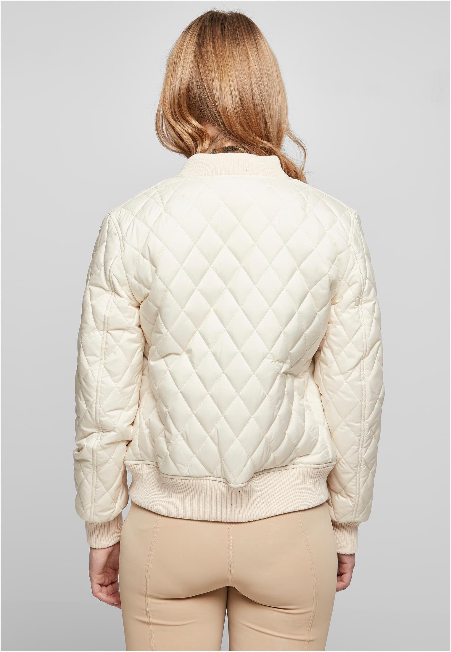 URBAN CLASSICS Quilt (1-St) Ladies Damen Diamond Outdoorjacke whitesand Jacket Nylon