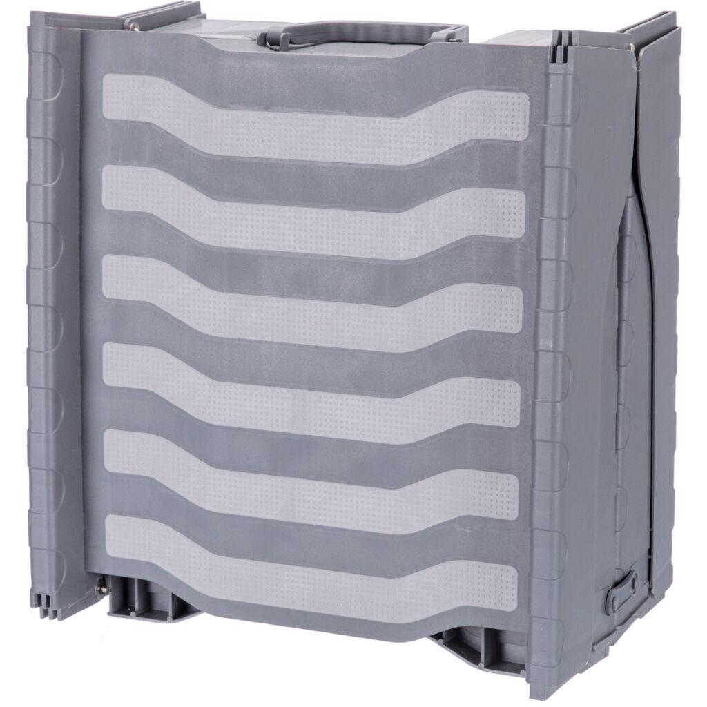 TRIXIE Hunderampe 3-fach Klapp-Rampe, Kunststoff/TPR - grau - 39 × 150 cm