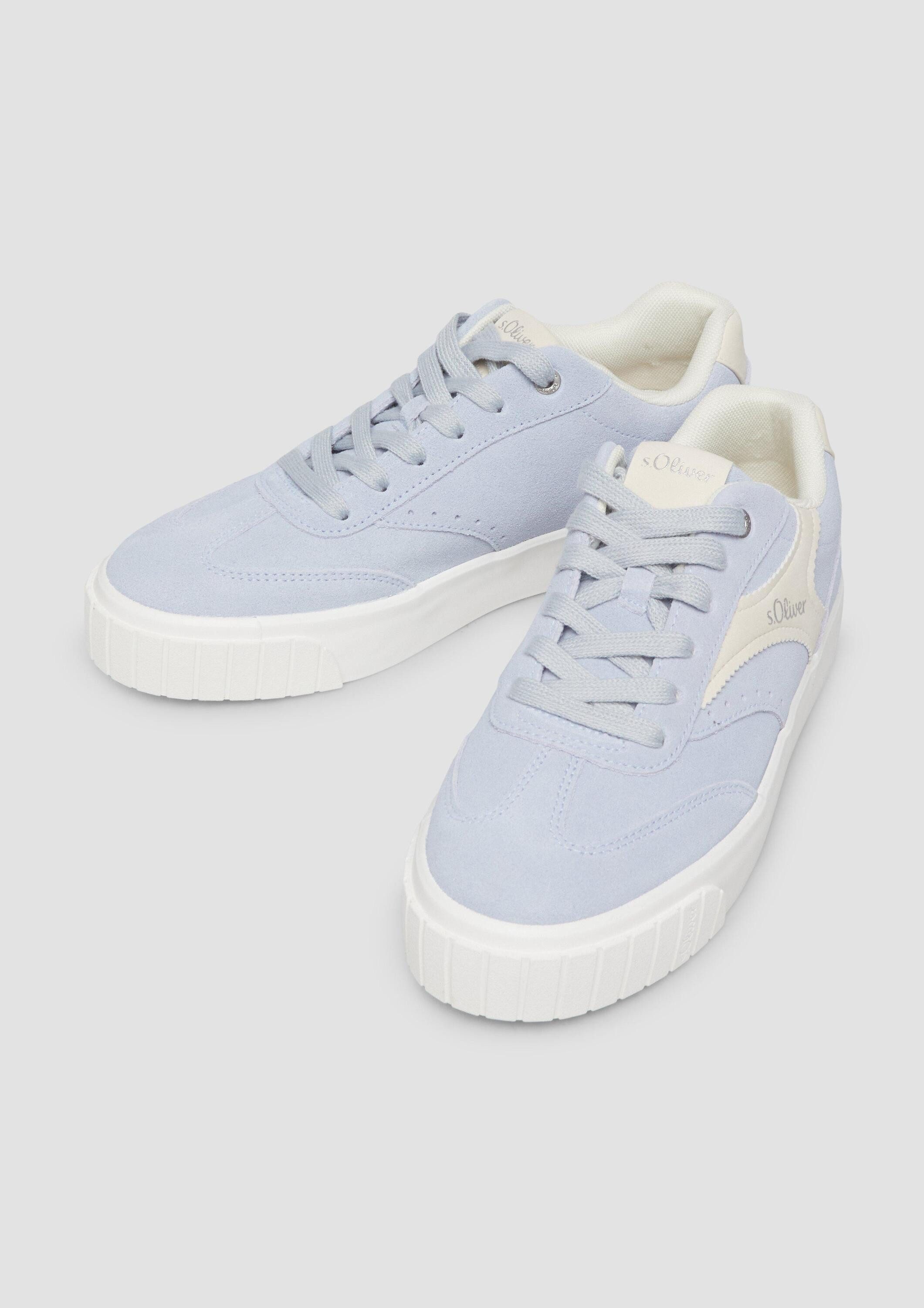 s.Oliver Sneakers Sneaker Leder-Sneaker mit Plateau-Sohle