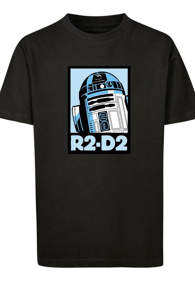 F4NT4STIC T-Shirt Star Wars R2-D2 Poster Unisex Kinder,Premium Merch,Jungen, Mädchen,Bedruckt, Sehr weicher Baumwollstoff mit hohem Tragekomfort