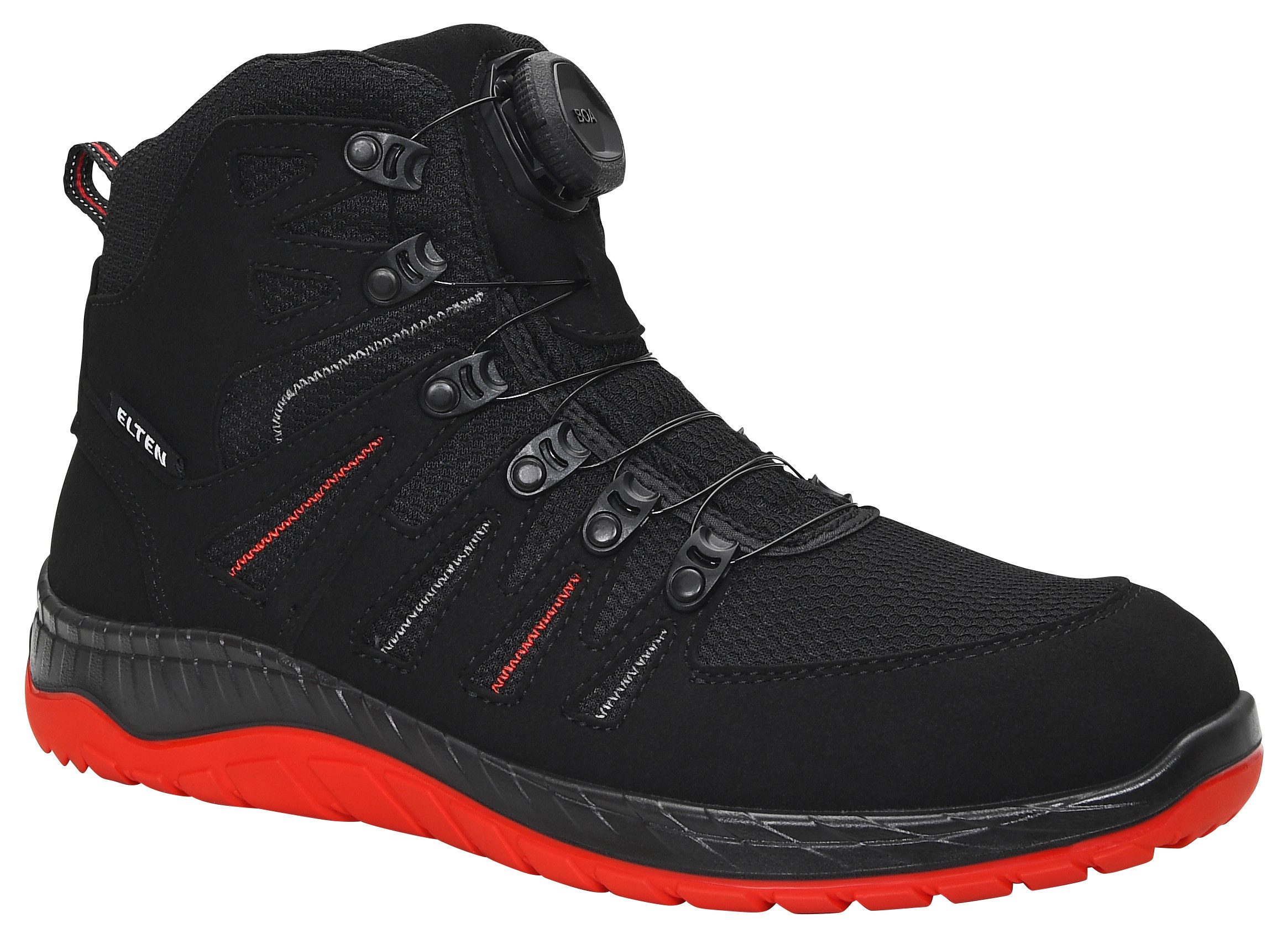 ELTEN MADDOX BOA® black-red Mid ESD S3S Защитные сапоги (Schuhkarton, Paar)