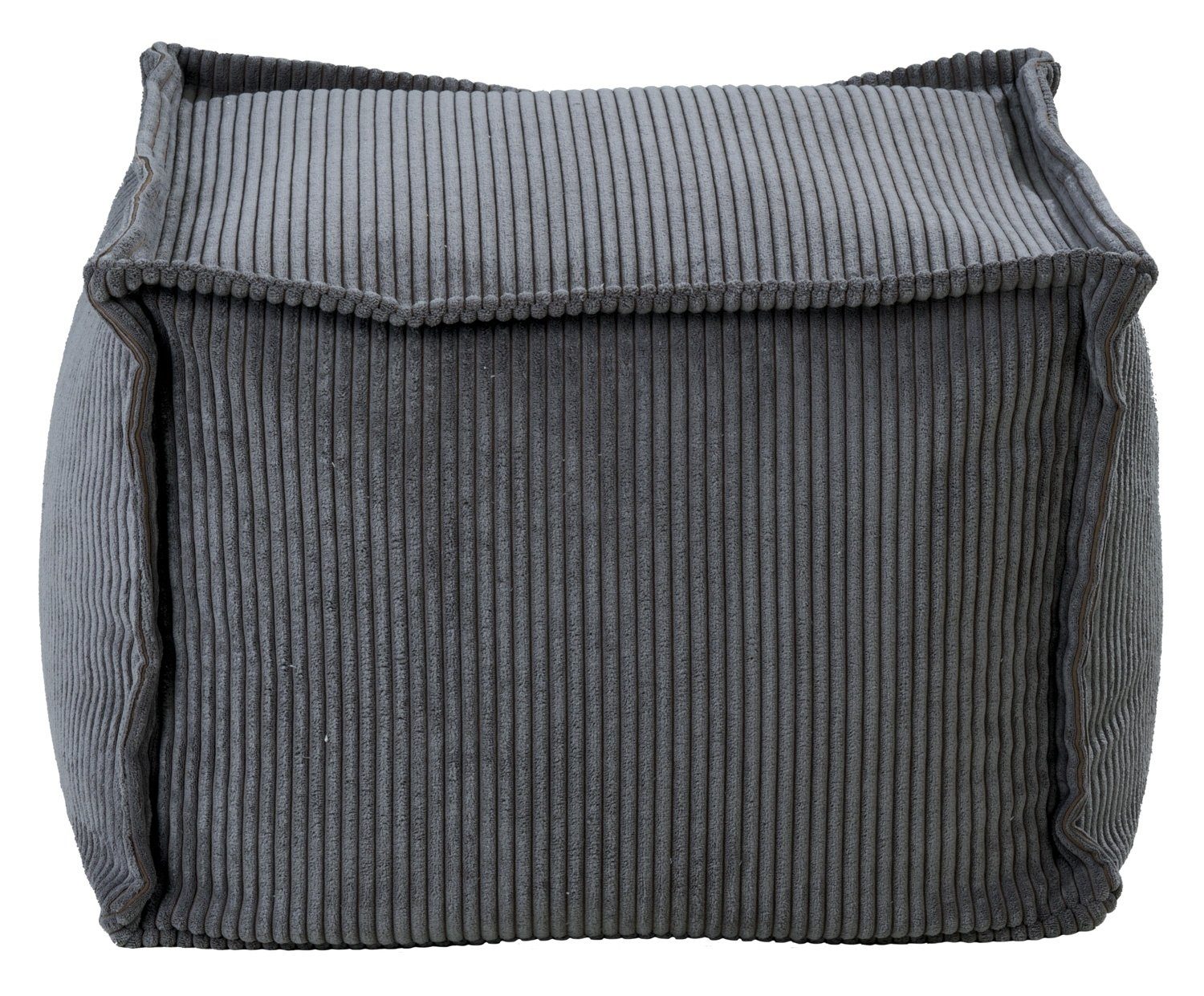 Sitzwürfel BIG CUBE, Grau, Cordbezug, mit Füllung, (1 St), B 65 x H 40 x T 65 cm