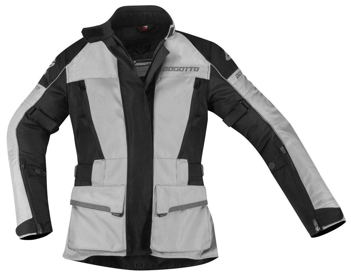 Bogotto Motorradjacke Tampar Tour wasserdichte Damen Motorrad Textiljacke Verbindungsreißverschluss,Ellenbogenprotektoren enthalten,herausn