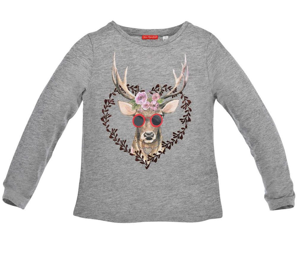 Langarmshirt BONDI Mädchen Langarm Shirt 'Miss Alpenglück' Hirs
