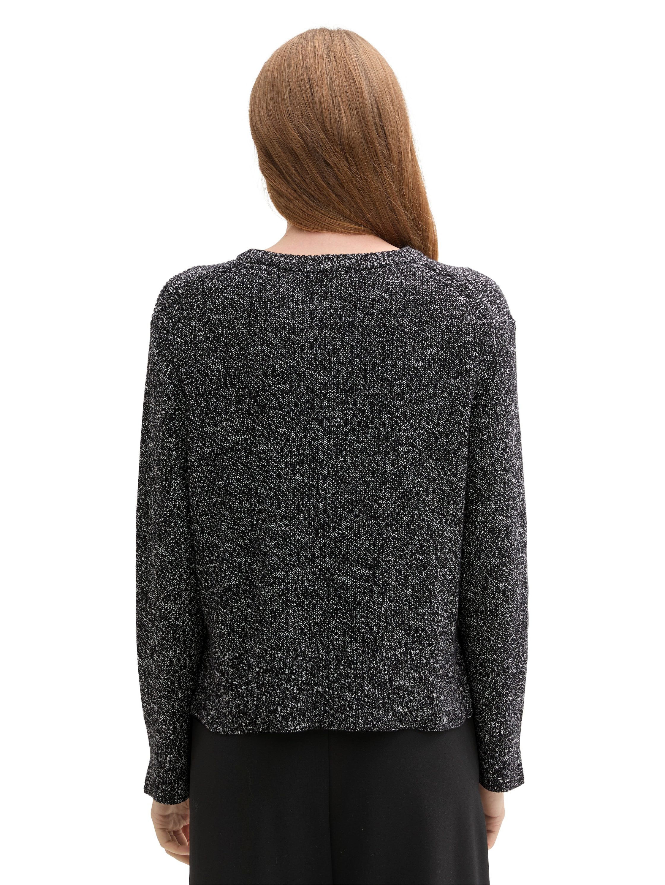 TOM TAILOR V-Ausschnitt-Pullover mit kleinen Schlitzen günstig online kaufen