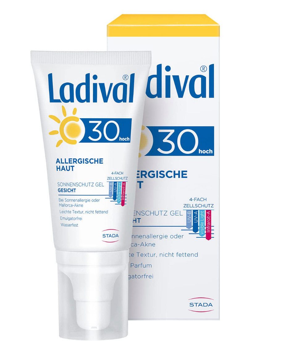 Sonnenschutzcreme Allergische Haut Sonnenschutz Gel für das Gesicht LSF 30