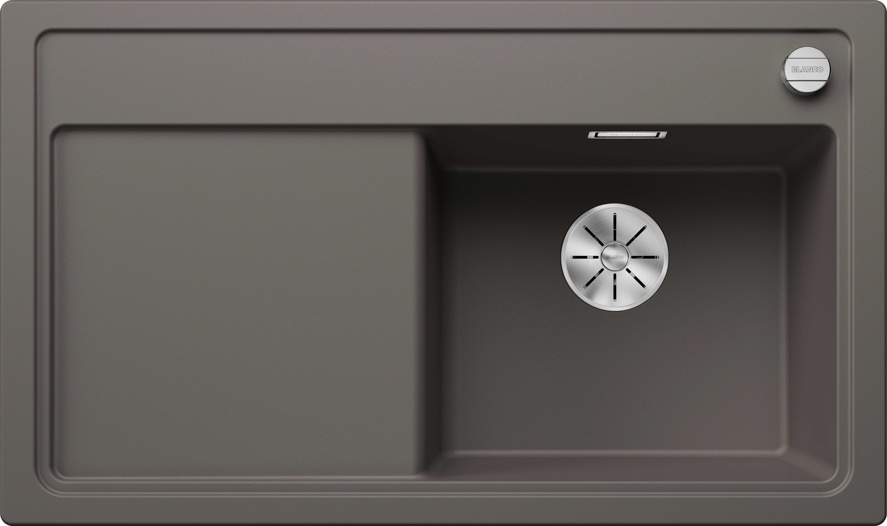 Einbauspüle ZENAR 45 S Einbauspüle SILGRANIT vulkangrau ab 45 cm Excenter