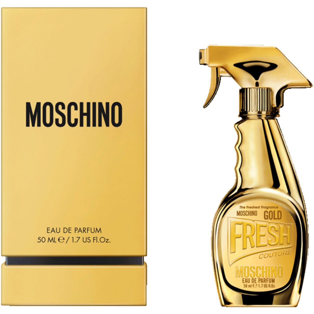 Moschino Eau de Parfum Fresh Couture Gold, Glasflakon, Parfüm EDP, Damenduft
