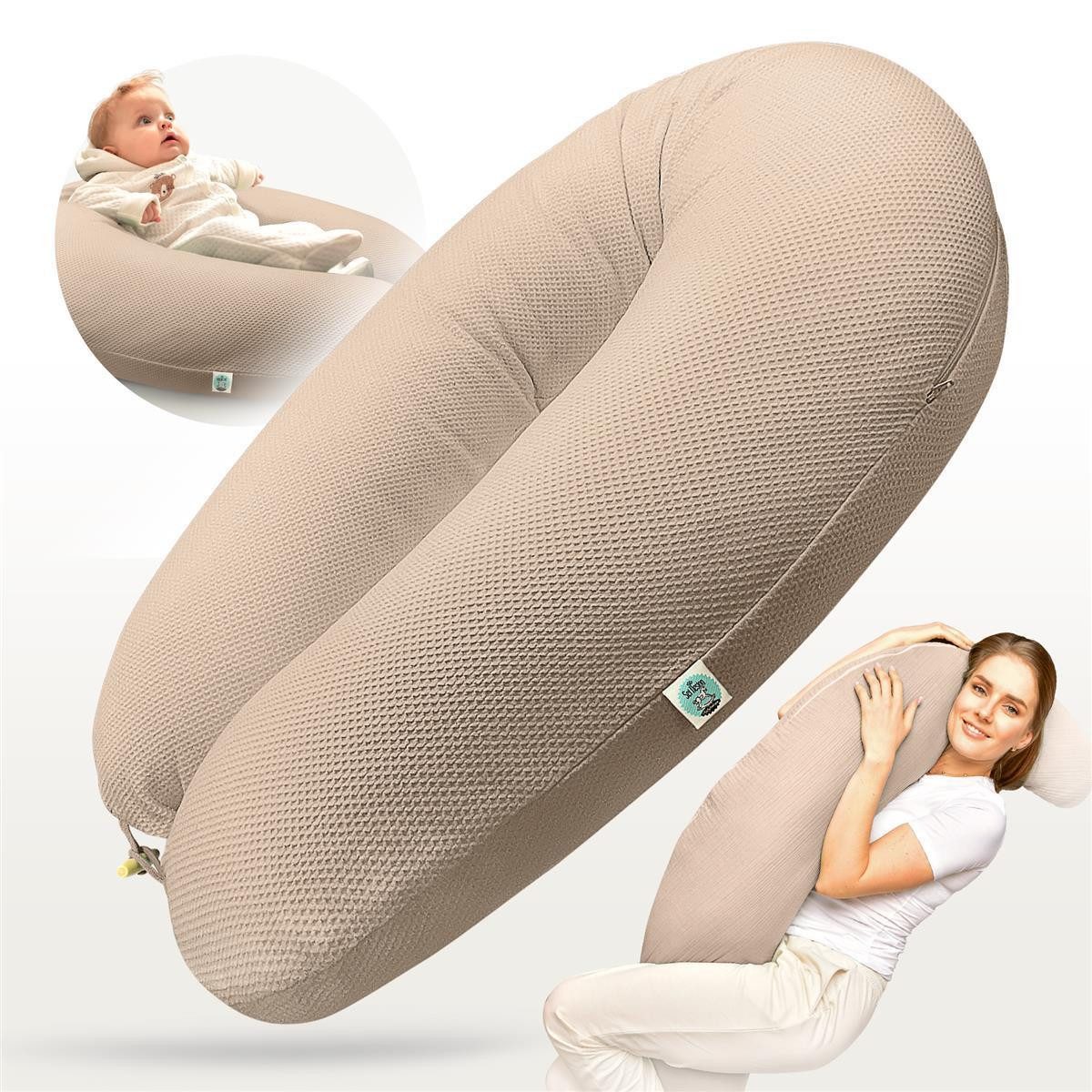 SEI Design Stillkissen Stillkissen XXL Mikroperlen Seitenschläferkissen 190 günstig online kaufen