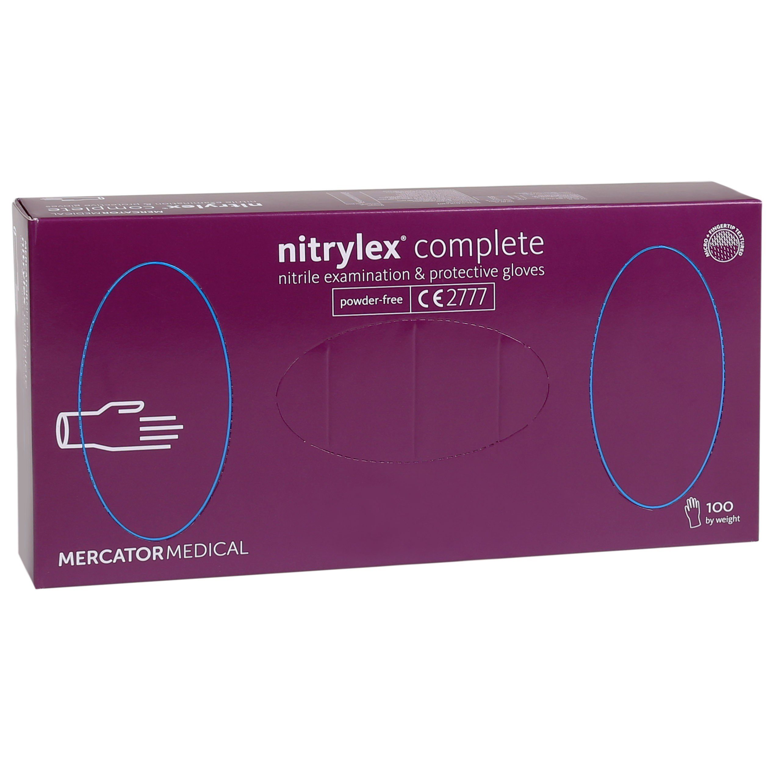 Sarcia.eu Nitril-Handschuhe Lavendelfarbene Nitrilhandschuhe NITRYLEX Complete 100 Stück