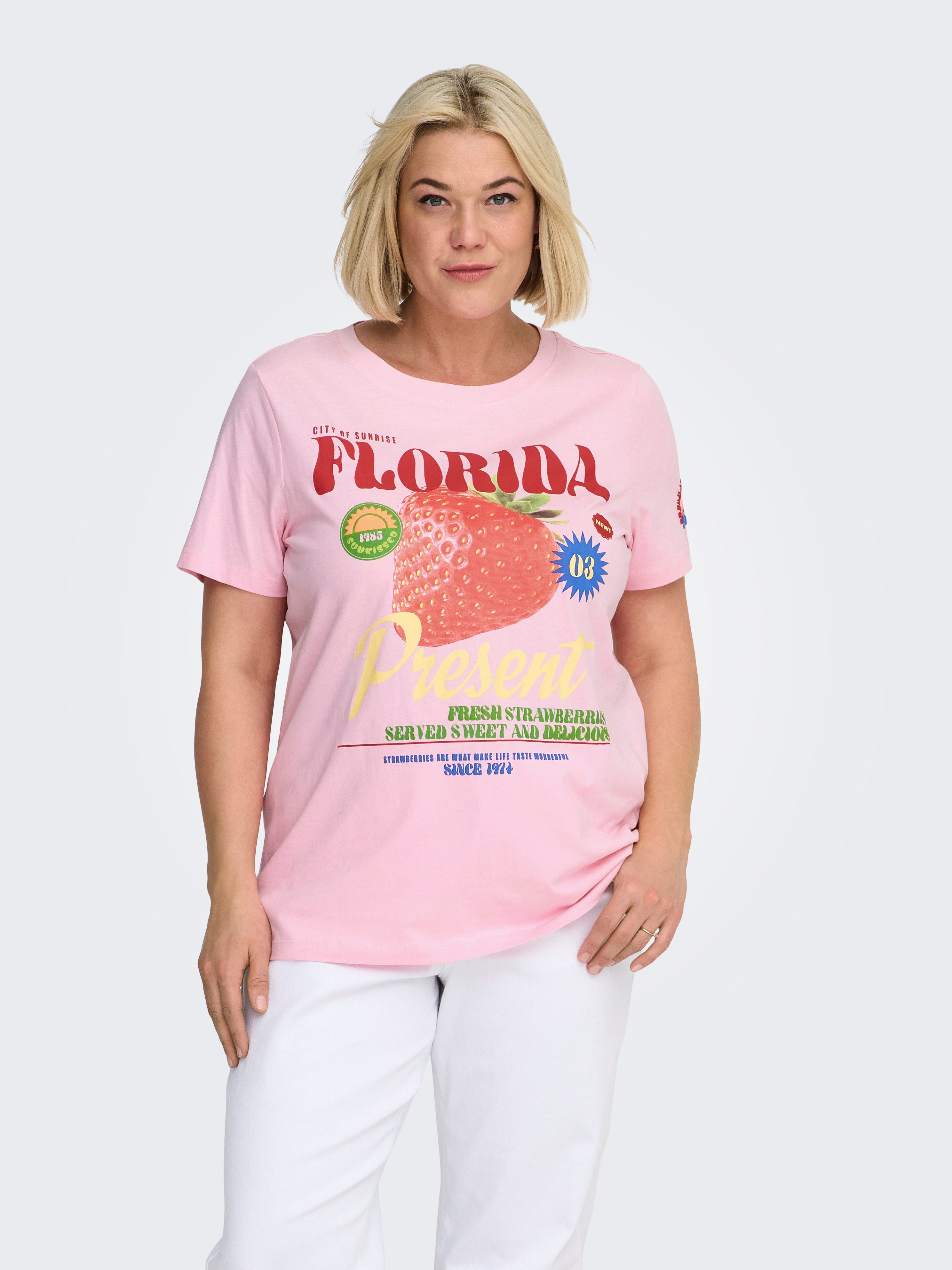 ONLY CARMAKOMA Kurzarmshirt CARBOLETTE LIFE REG S/S TOP BOX JRS günstig online kaufen