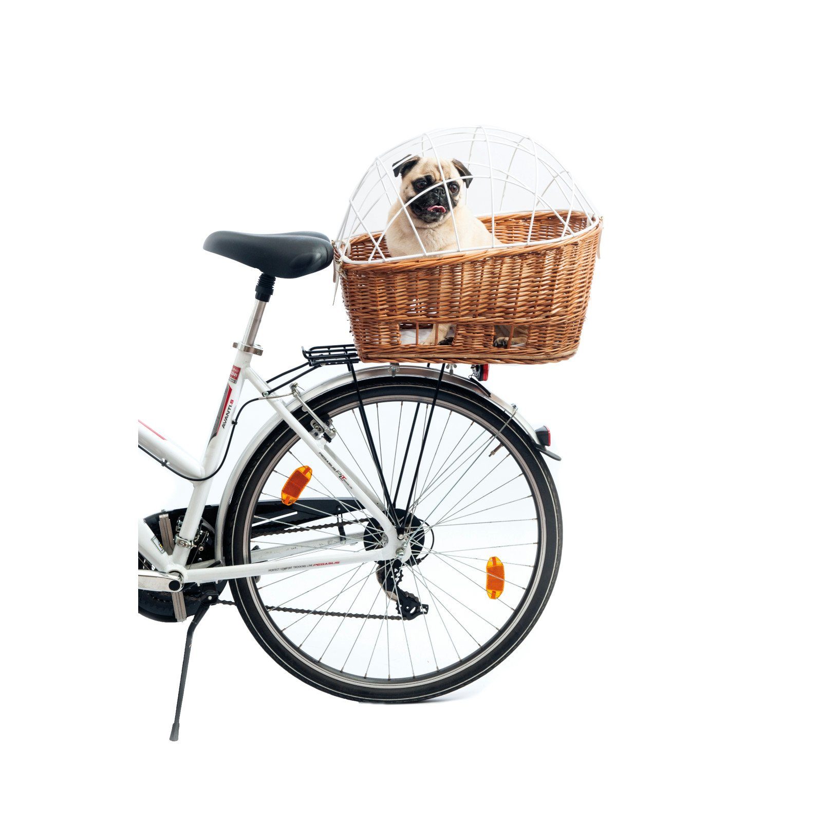 Aumüller Tierfahrradkorb Fahrrad-Tierkorb mit Halter, Gepäckträgermontage