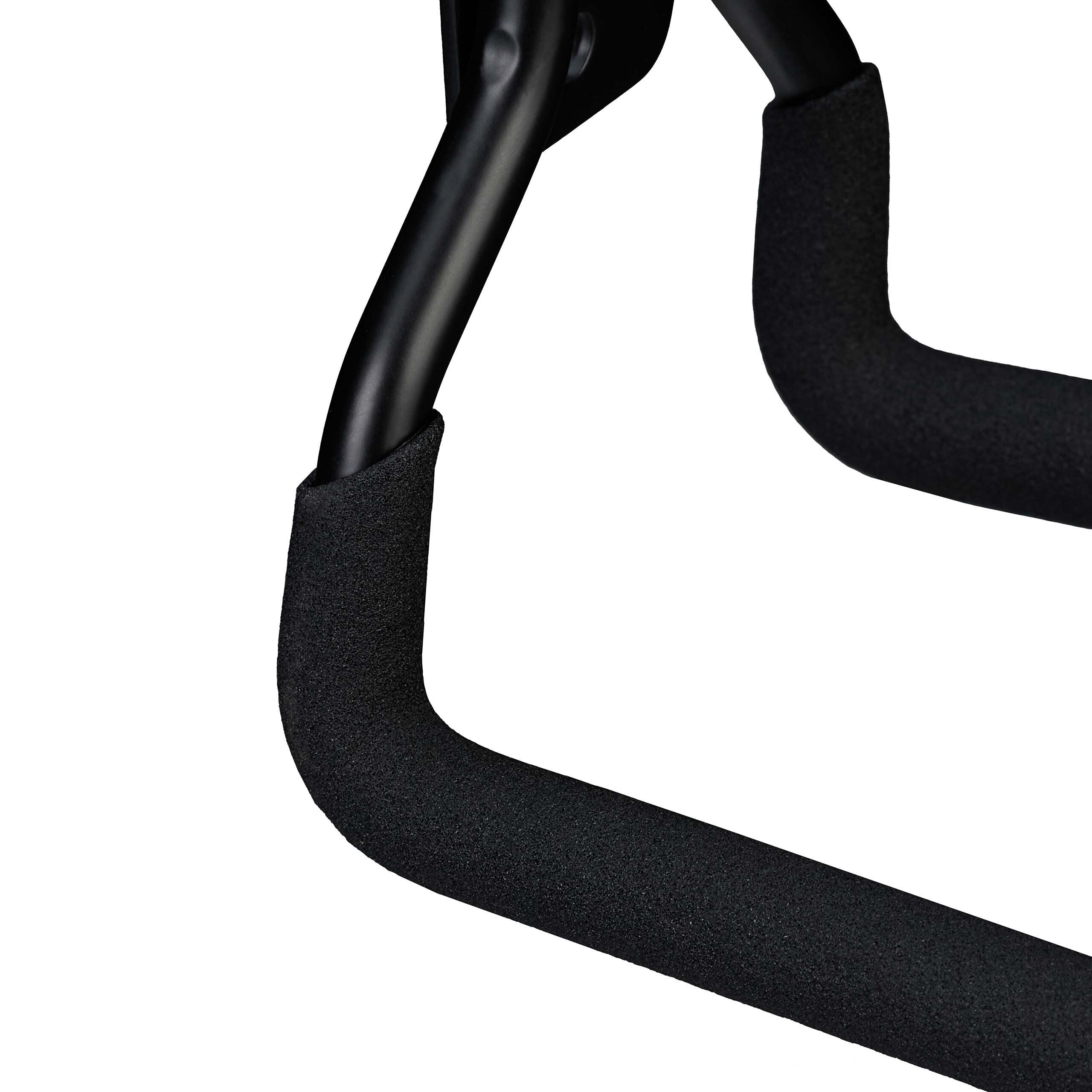 relaxdays Schlauchhalterung Schwarzer Schlauchhalter Wand