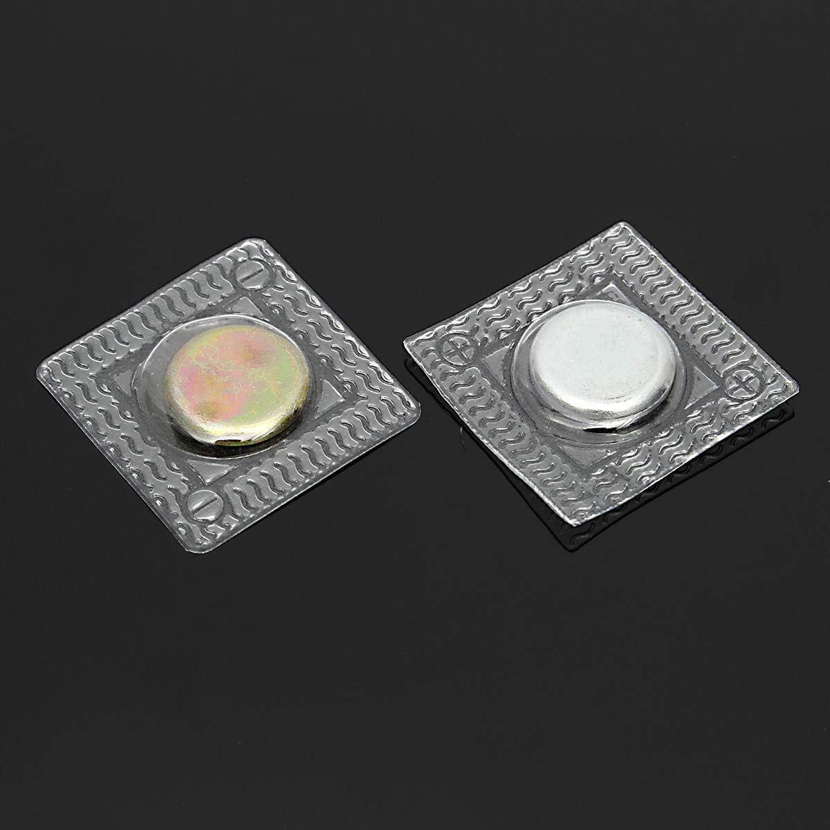 FELIXLEO Magnet 10 Set 15mm Silberne Magnetische Druckknöpfe zum Aufnähen Deko (1-St)