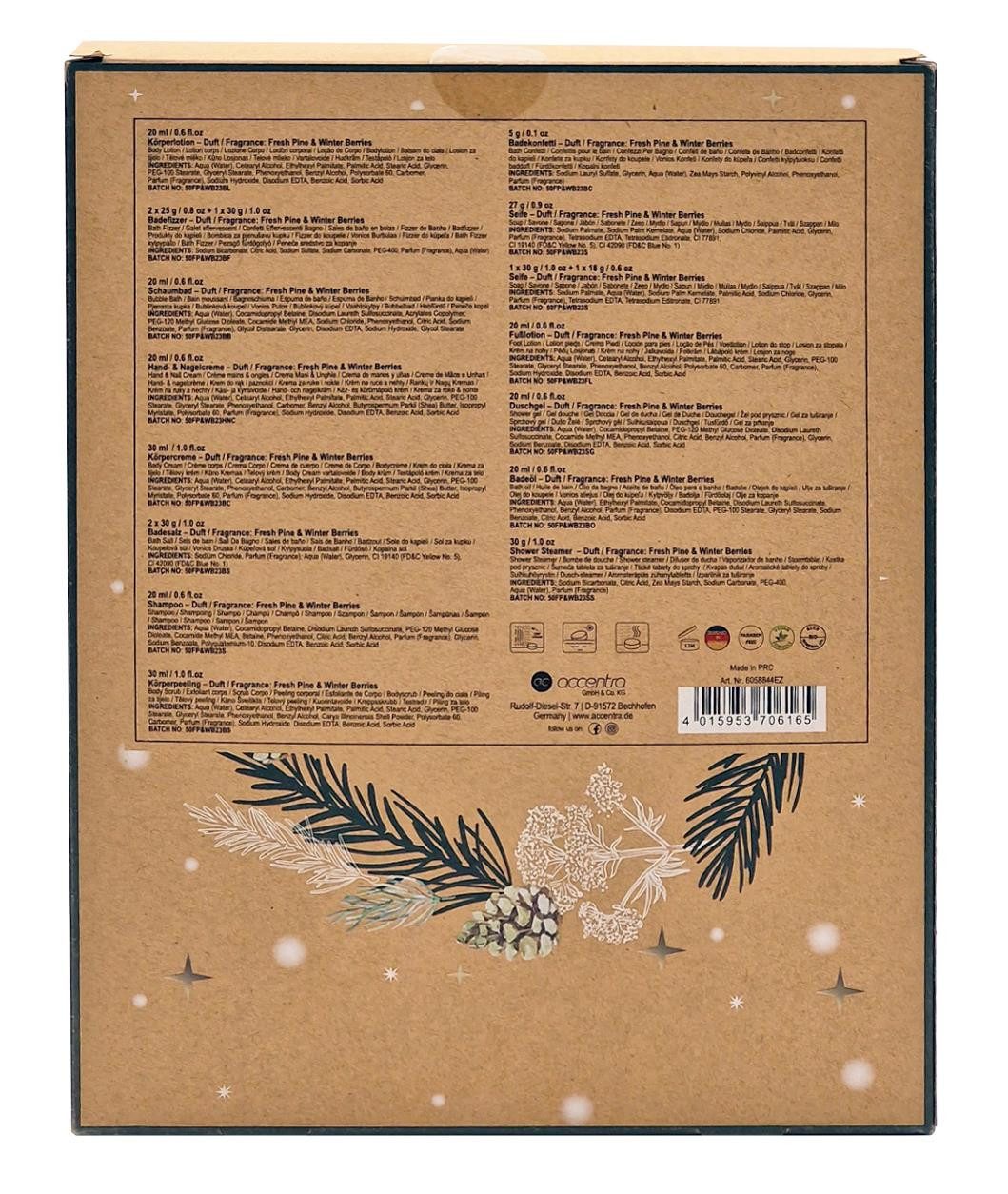 ACCENTRA Kosmetik-Adventskalender WINTER SPA Adventskalender für Frauen - Wellness & Körperpflege XXL – Bild 3 von 5