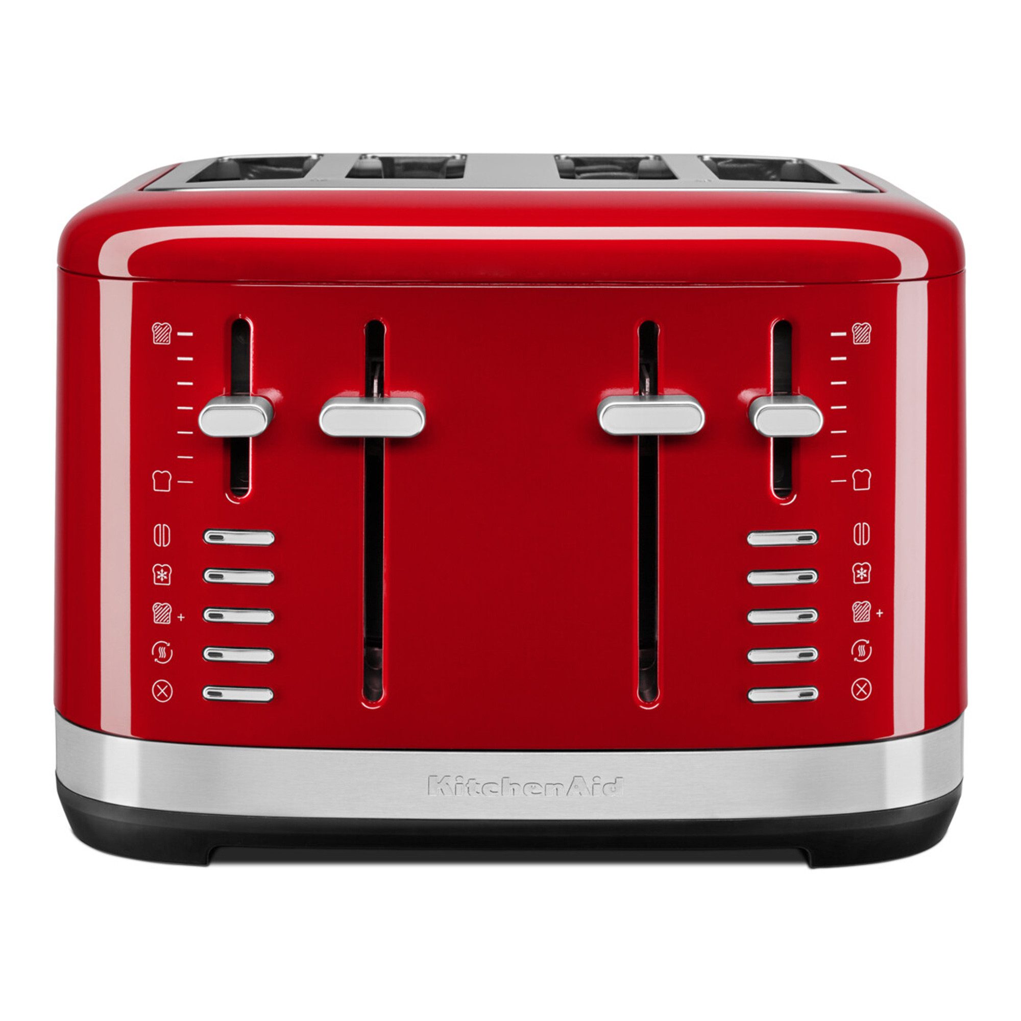 KitchenAid Toaster 5KMT4109EER, 4 kurze Schlitze, für Zum Toasten verschiedenster Formen und Größen von Brot, einschließlich hausgemachtem Brot, 1960 W, 7-stufiger Bräunungsgradregler, Beleuchtete Schlitze