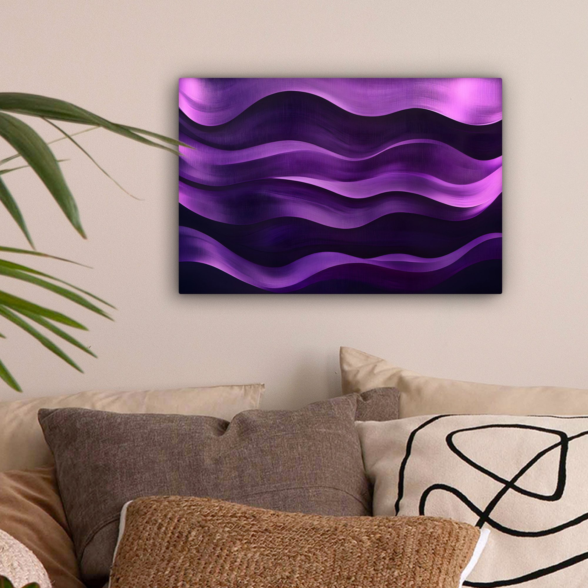 OneMillionCanvasses® Leinwandbild Wellen - Abstrakt - günstig online kaufen