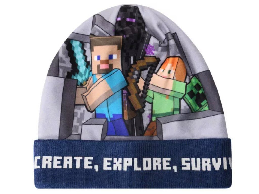 Minecraft Bommelmütze Wintermütze Mütze in verschiedenen Farben günstig online kaufen