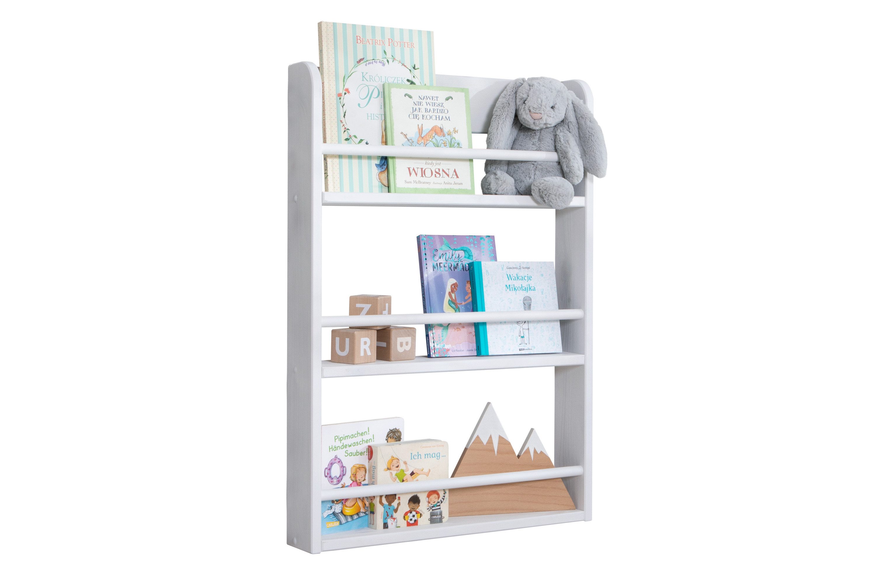Ticaa Wandregal Kinder Bücherregal Toni 55x80 & 60x130, in verschiedenen Fa günstig online kaufen
