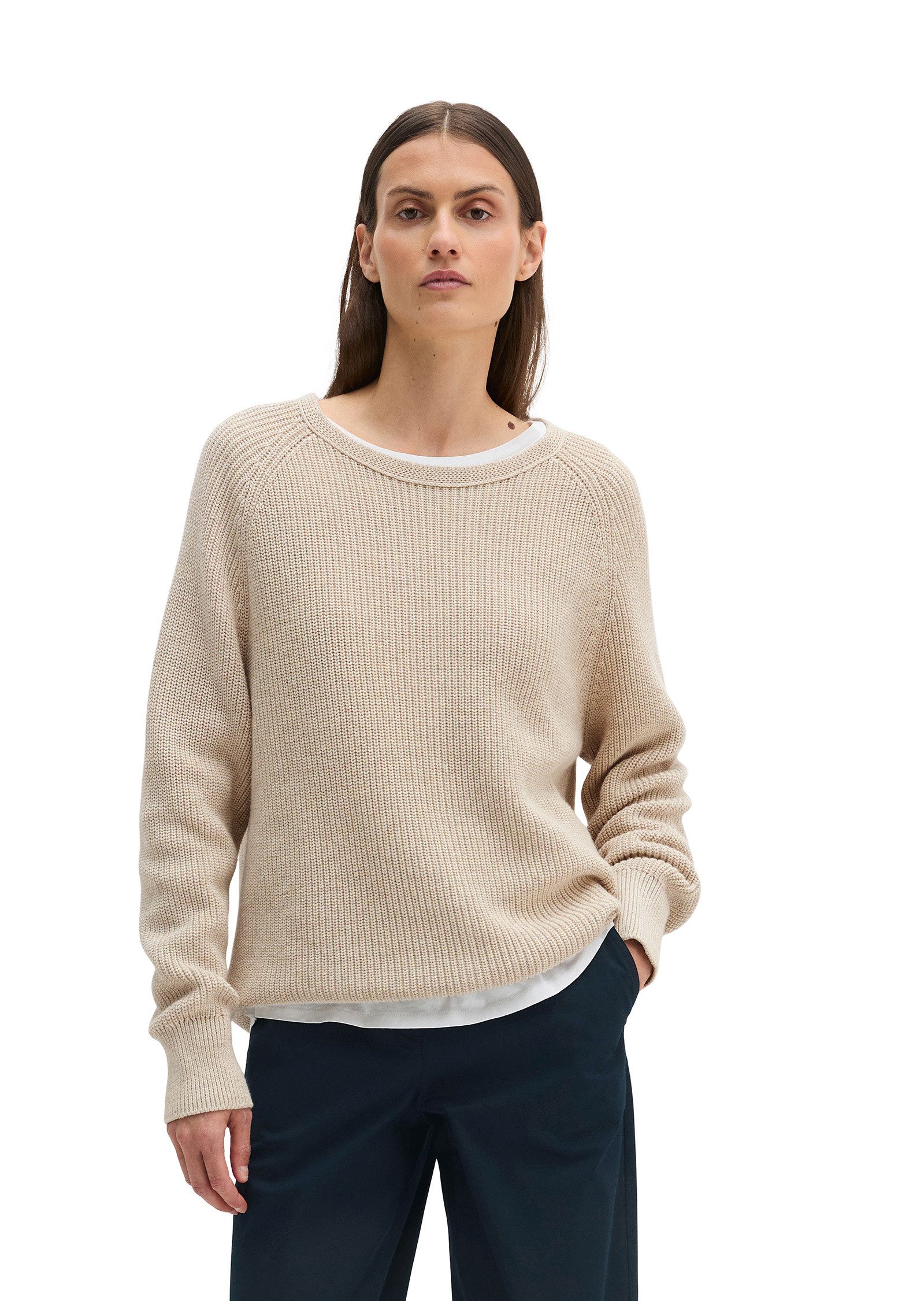 Marc O'Polo Strickpullover aus Heavy-Weight-Organic-Cotton günstig online kaufen