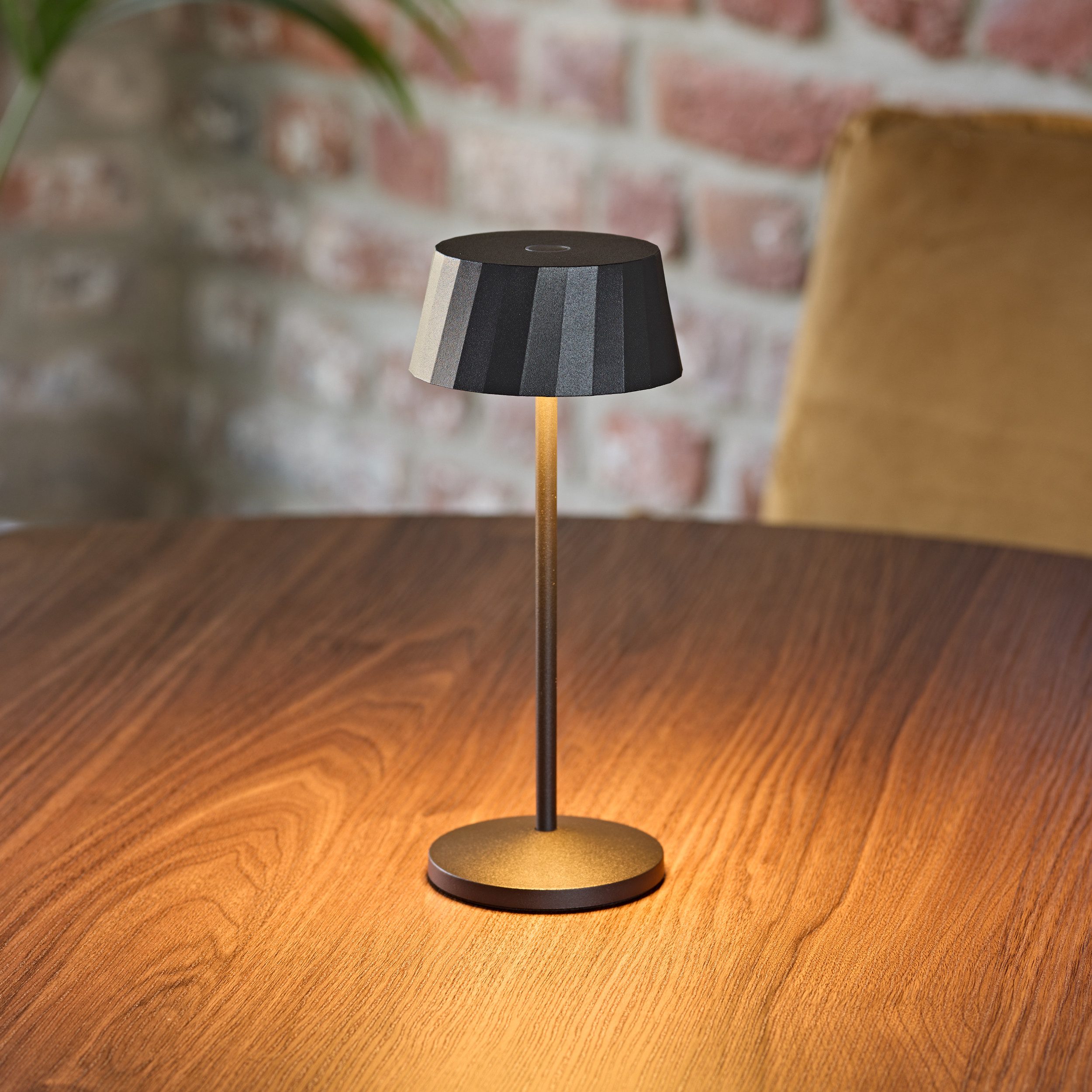 SIGOR LED Tischleuchte Akku-Tischleuchte, LED fest integriert, Warmweiß