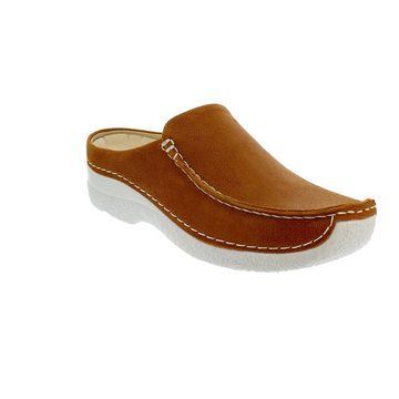 WOLKY Seamy-Slide Clog, Caviar nubuck, ochre, 0625015-920 Clog