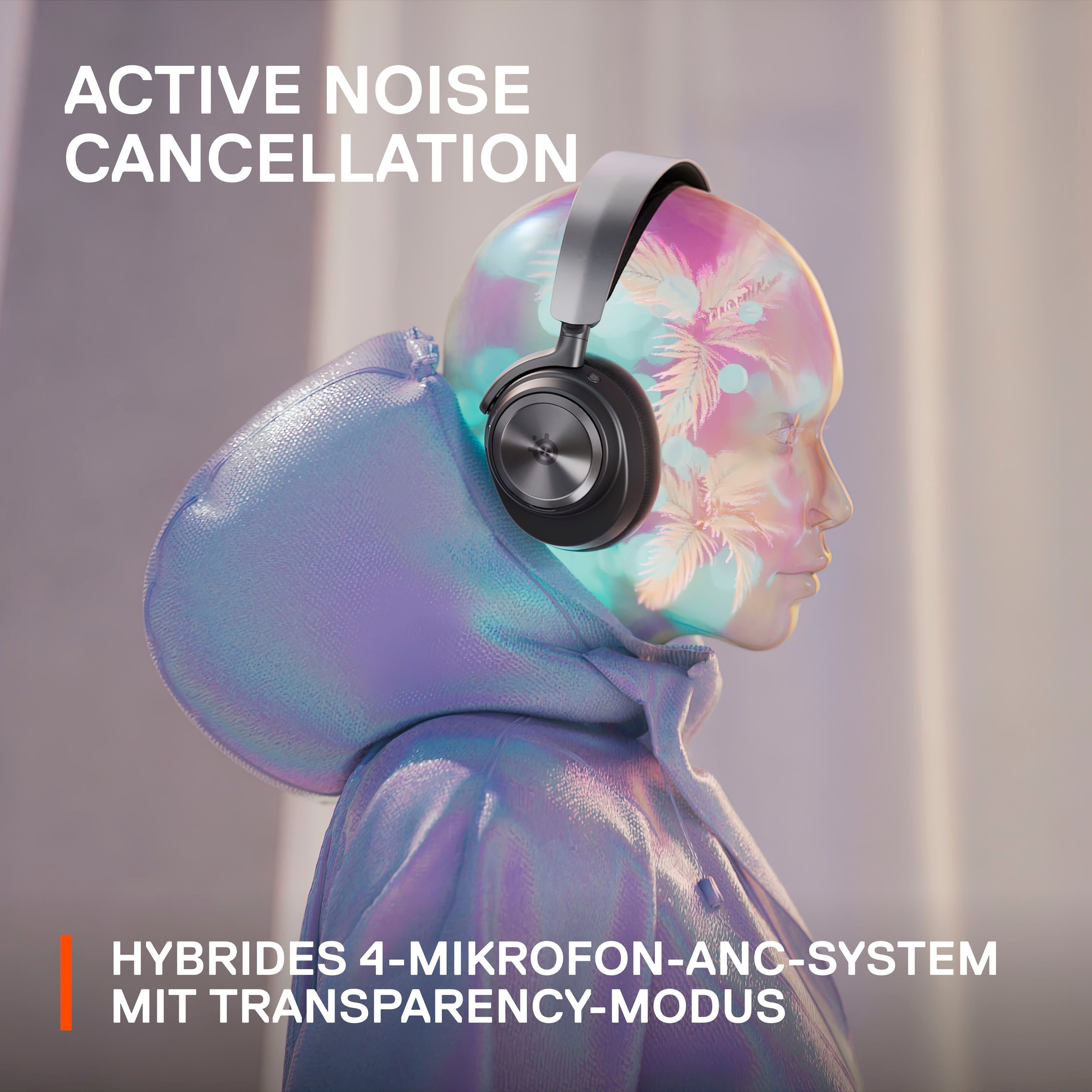 (Mikrofon Arctis Nova Pro Noise-Cancelling, SteelSeries Wireless Wireless) X abnehmbar, Bluetooth, Gaming-Headset