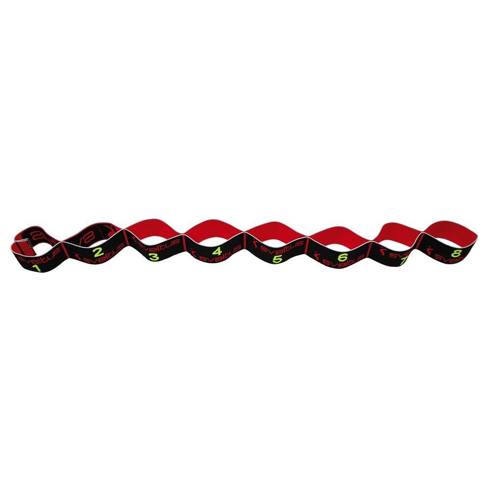 Schwarz 15 Schlaufen unterschiedliche Sveltus Elastiband, für Mit kg, Griffpositionen Stretchband Elastikband