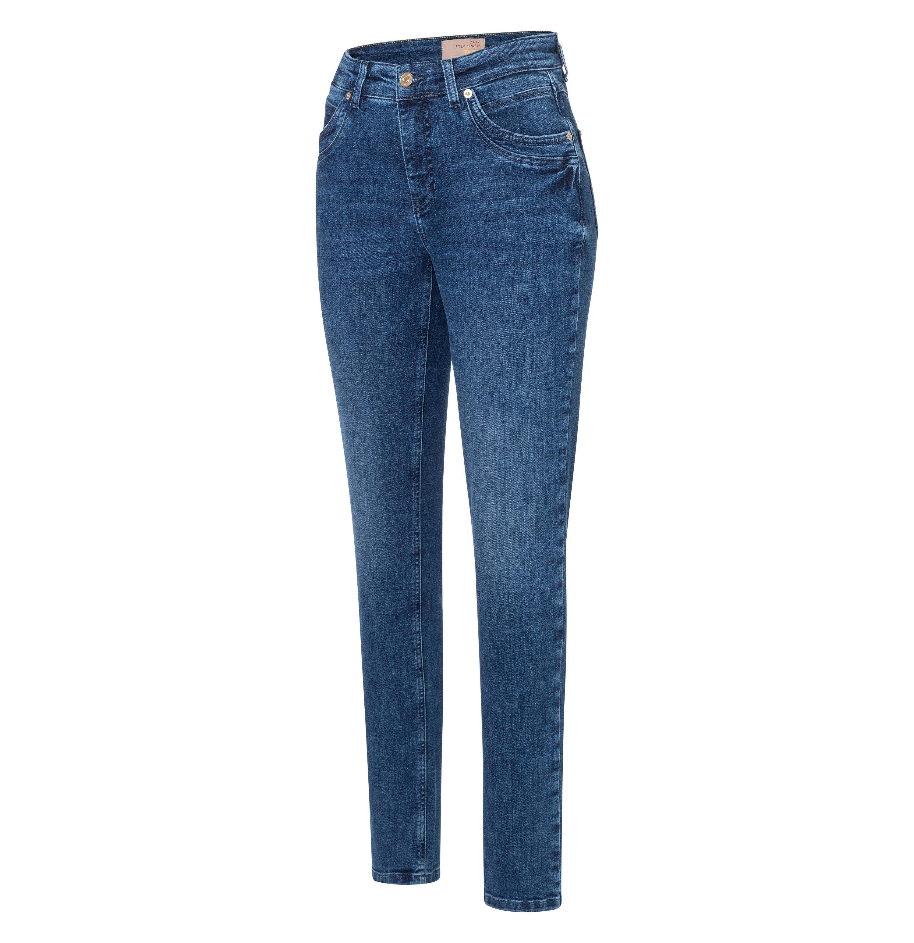 Damen Jeans MAC Stretch-Jeans MAC MEL dark blue modern wash 2620-90-0389L D696