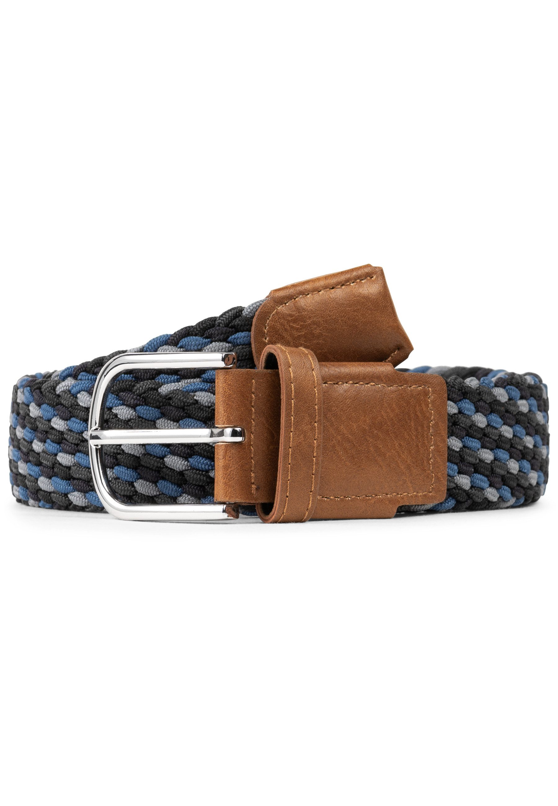 INDICODE Stoffgürtel Herren Anders Gürtel Canvas Belt (1-St., 1) Elastischer Flechtgürtel - Stoffgürtel, dehnbarer Gürtel ohne Löcher