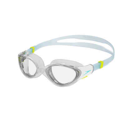 Speedo Schwimmbrille Speedo Biofuse 2.0 Gog AF Clear/Blue, (1-St., Wide Vision-Gläser), Superweiche, flexible Dichtungen