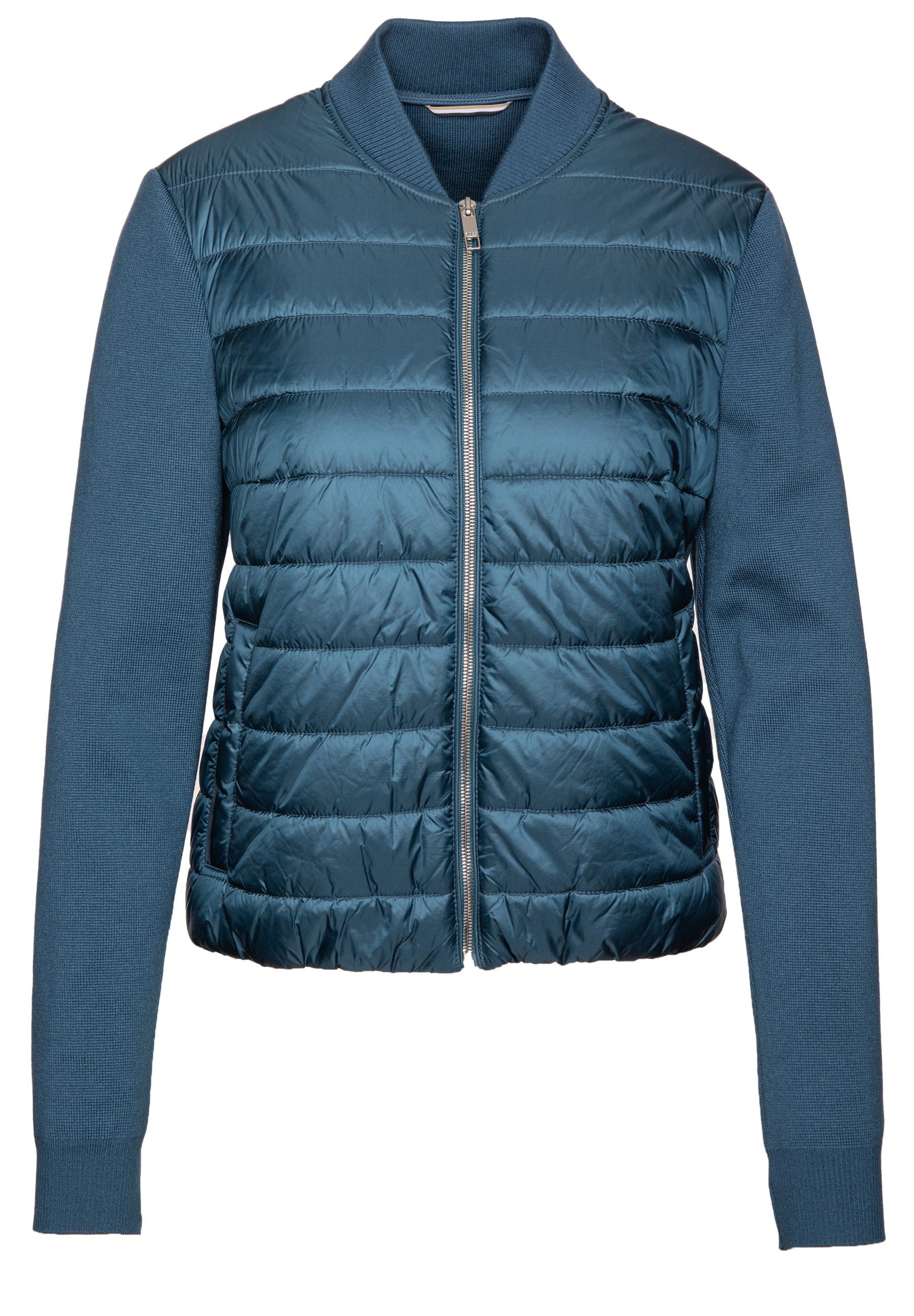 BOSS Outdoorjacke Hybrid-Jacke mit wattierter Vorderseite (1-St)