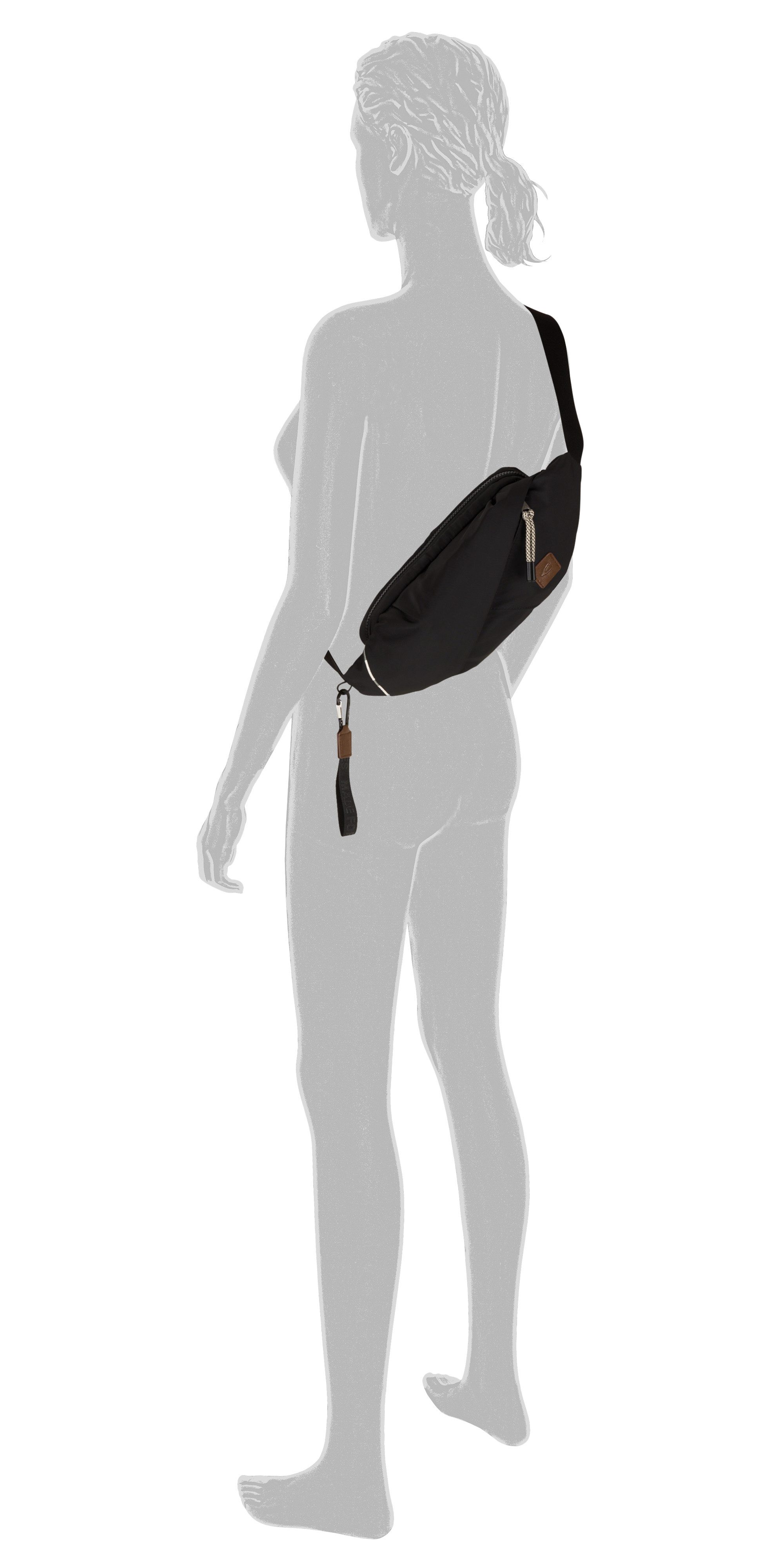 camel active Bauchtasche Aurum (Set, 2-tlg., abnehmbare Anhänger), aus recyceltem Polyester in Nylonstruktur, leicht & mit feinen Details