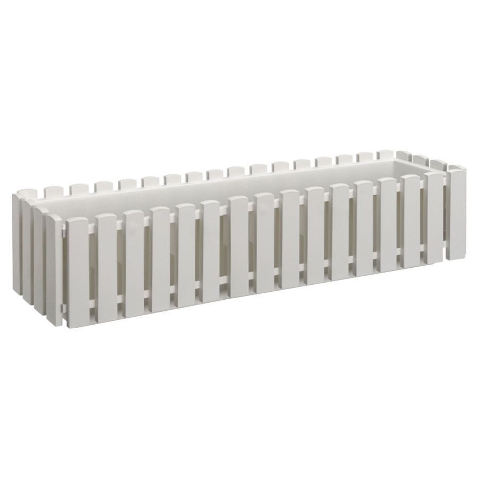 BURI Blumenkasten Blumenkasten weiß 75x18,5cm Pflanzkasten Balkonkasten Blumentopf