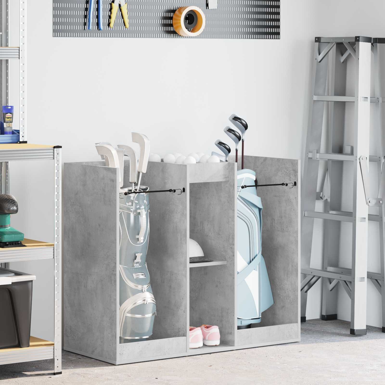 vidaXL Garderoben-Set 102 x 45 x 85,5 cm Golf Schrank Uni Beton Grau 65x45x98 cm