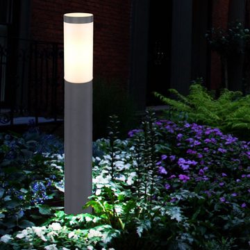 etc-shop Sockelleuchten, Leuchtmittel nicht inklusive, Stehleuchte Außenleuchte Gartenlampe Standleuchte Wegelampe Terrasse