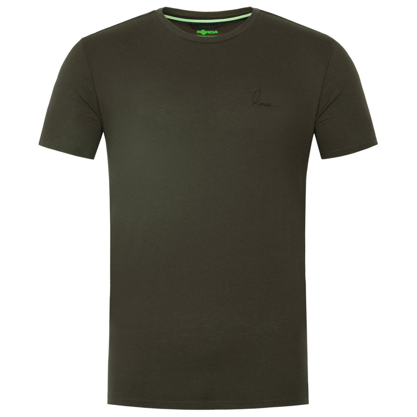 Korda T-Shirt Korda Minimal Tee Dark Olive - T-Shirt für Angler