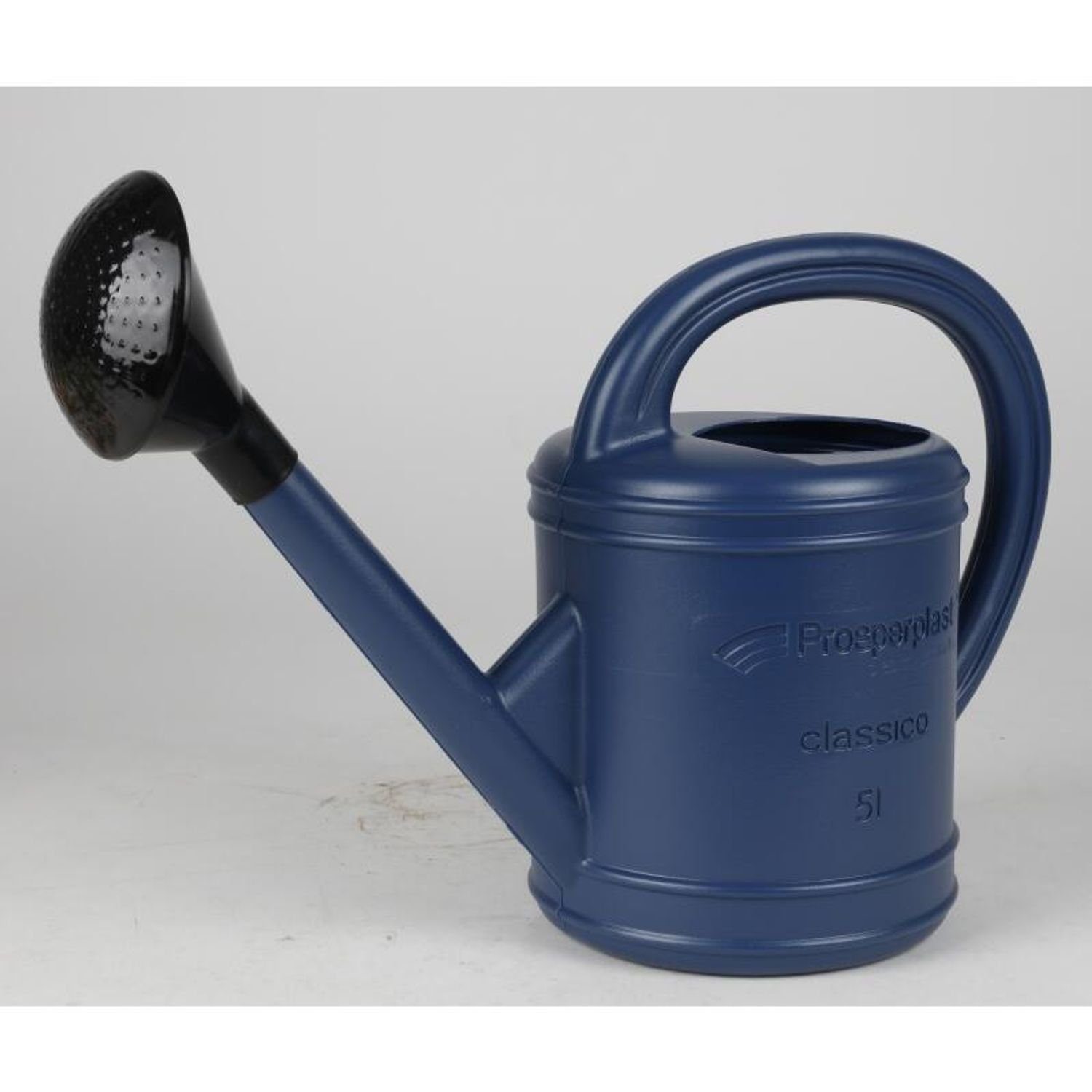 Prosperplast Gießkanne Gießkanne blau 5L mit Brause Blumengießkanne Wasserkanne Blumenkanne