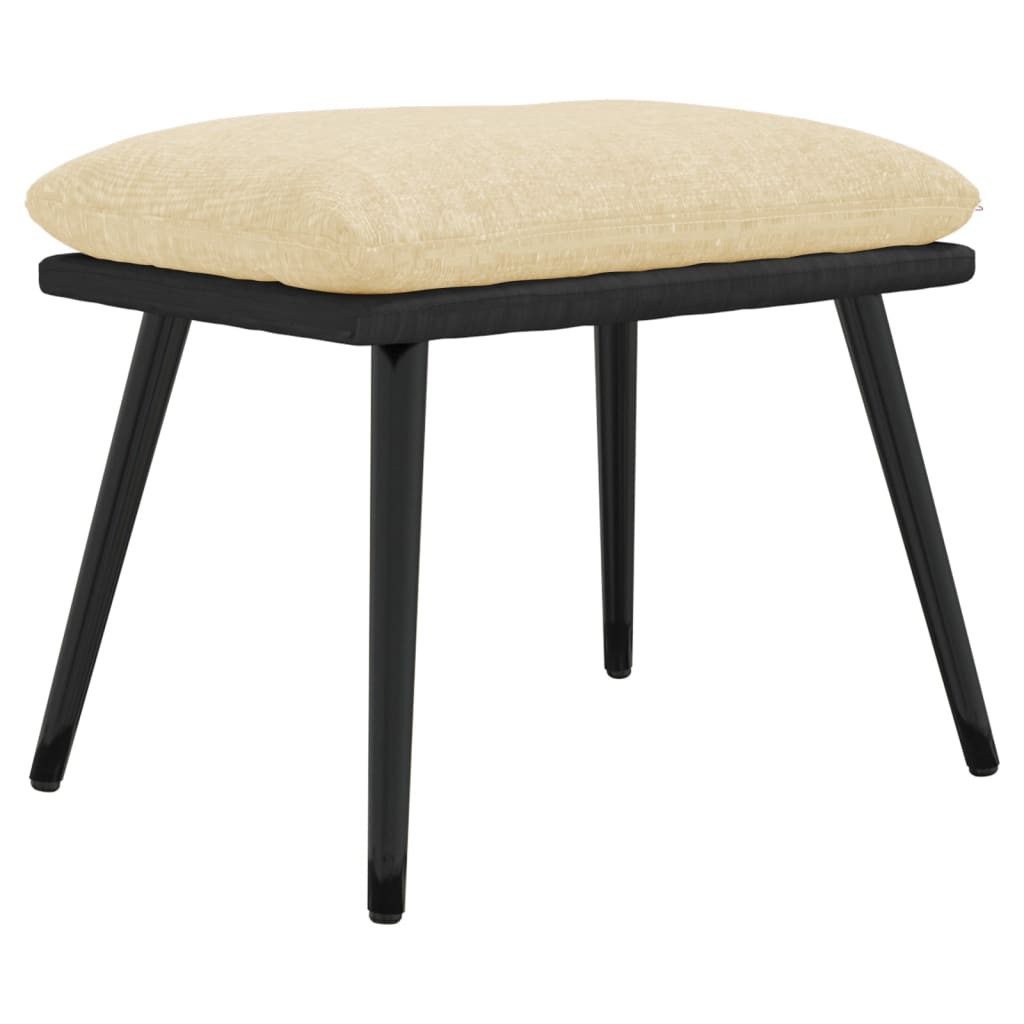 vidaXL Polsterhocker Fußhocker Creme 45x29,5x35 cm günstig online kaufen