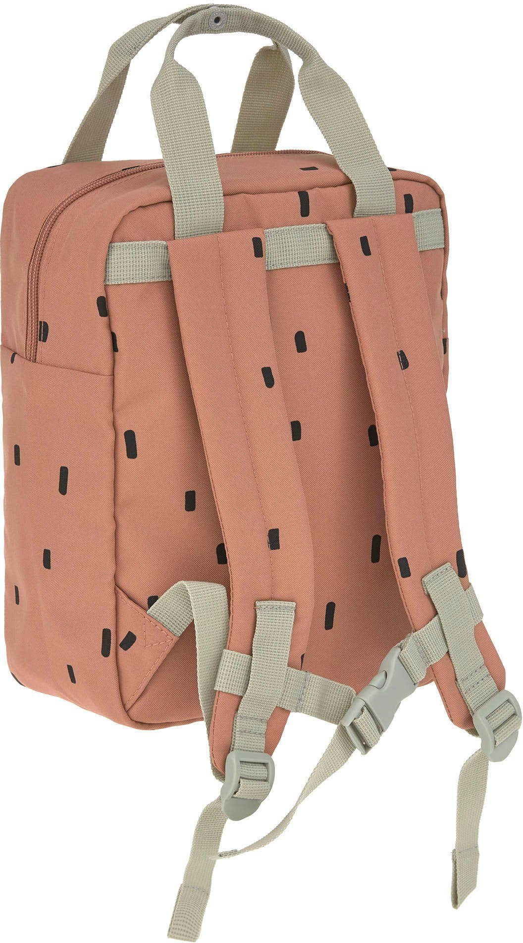 LÄSSIG Kinderrucksack Happy Prints, Mini Square Backpack, Caramel