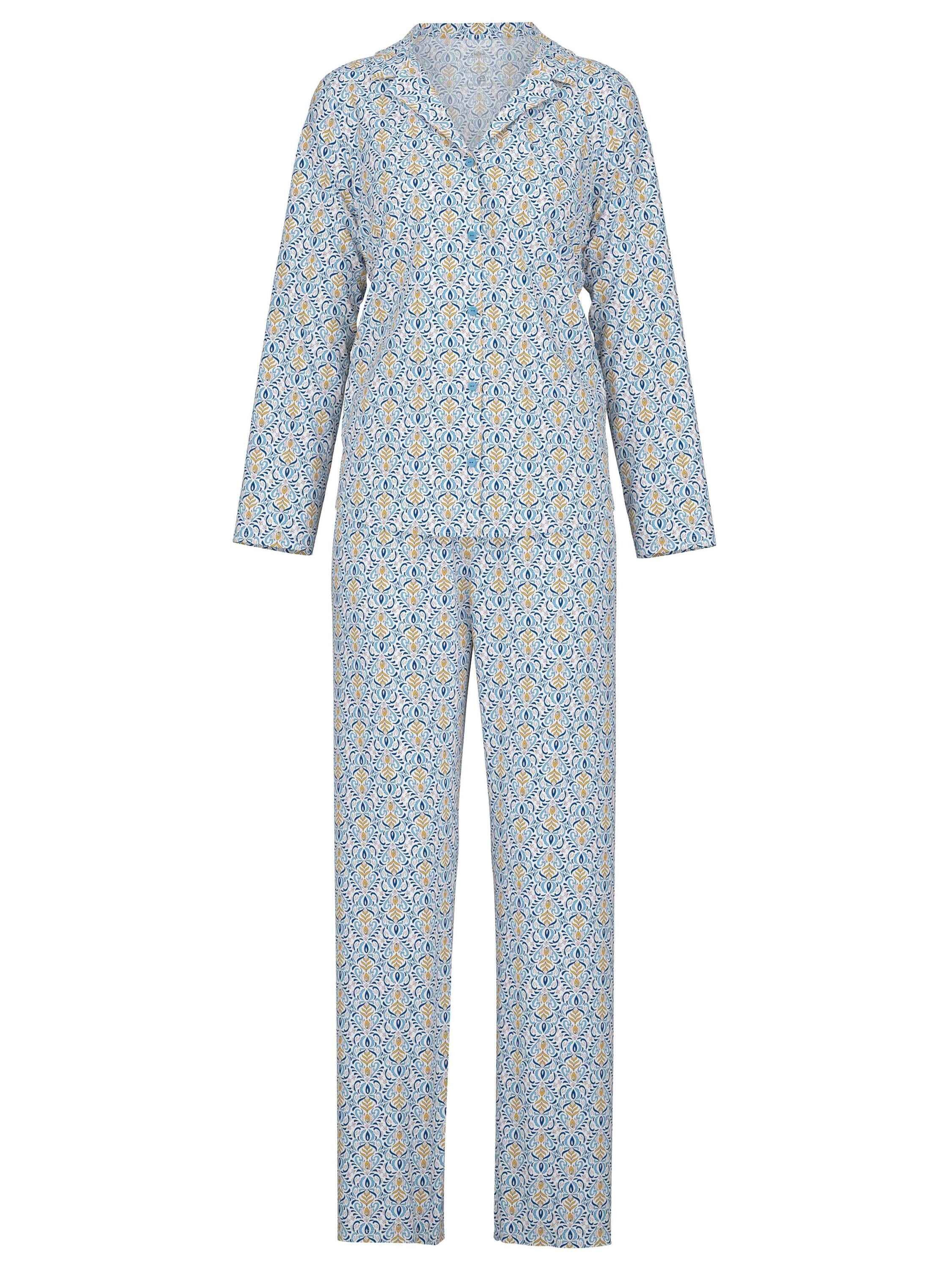 placid (2 durchgeknöpft Pyjama tlg) Pyjama, blue CALIDA